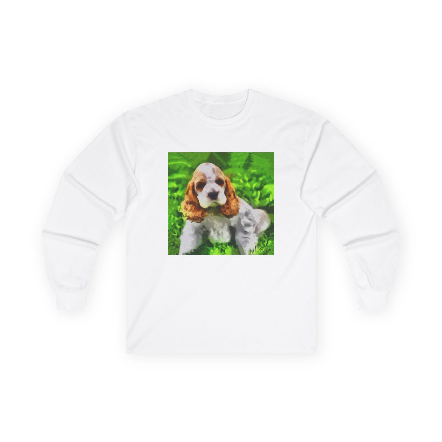 Cocker Spaniel "Hogan" Unisex Cotton Long Sleeve Tee