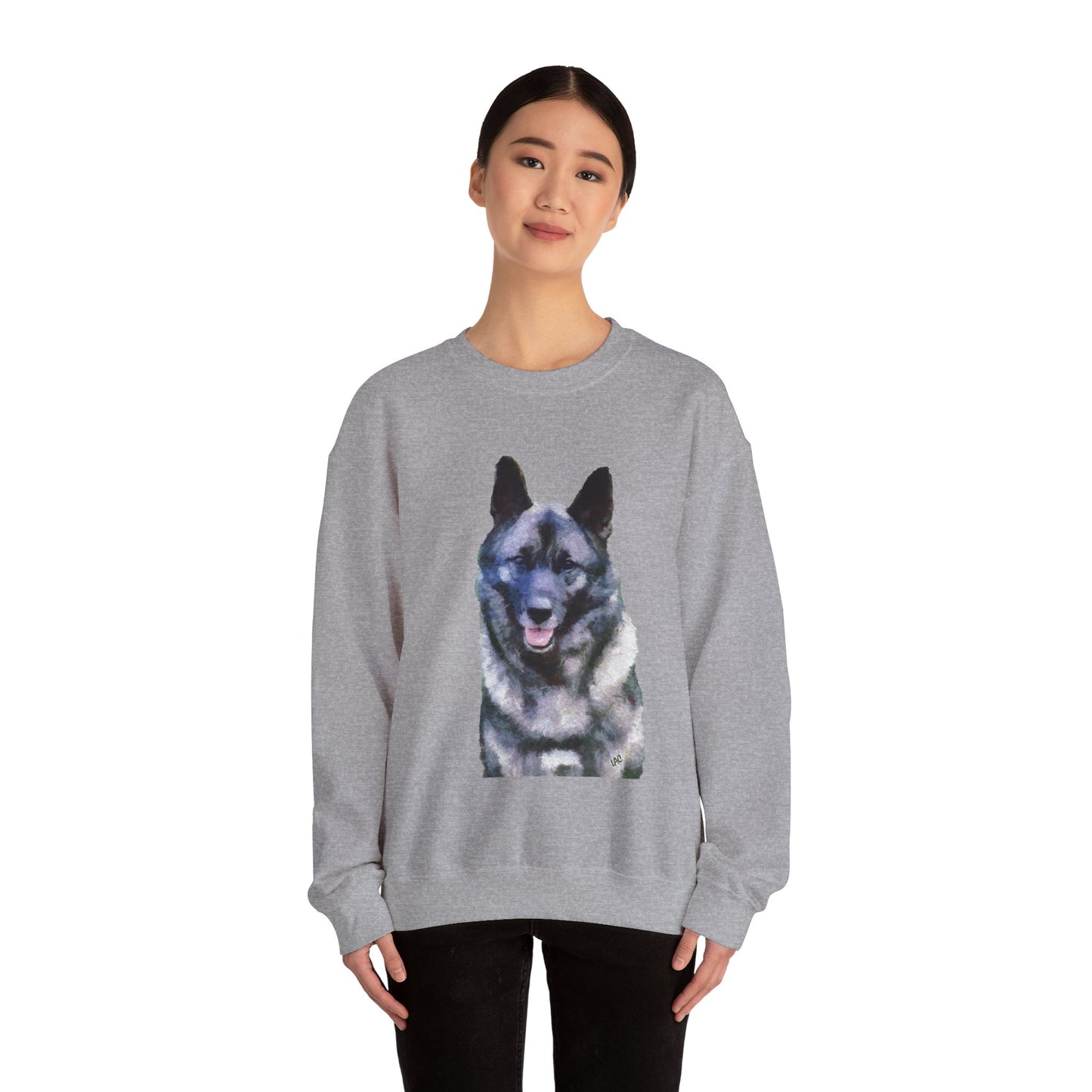 Norwegian Elkhound - Unisex 50/50 Crewneck Sweatshirt