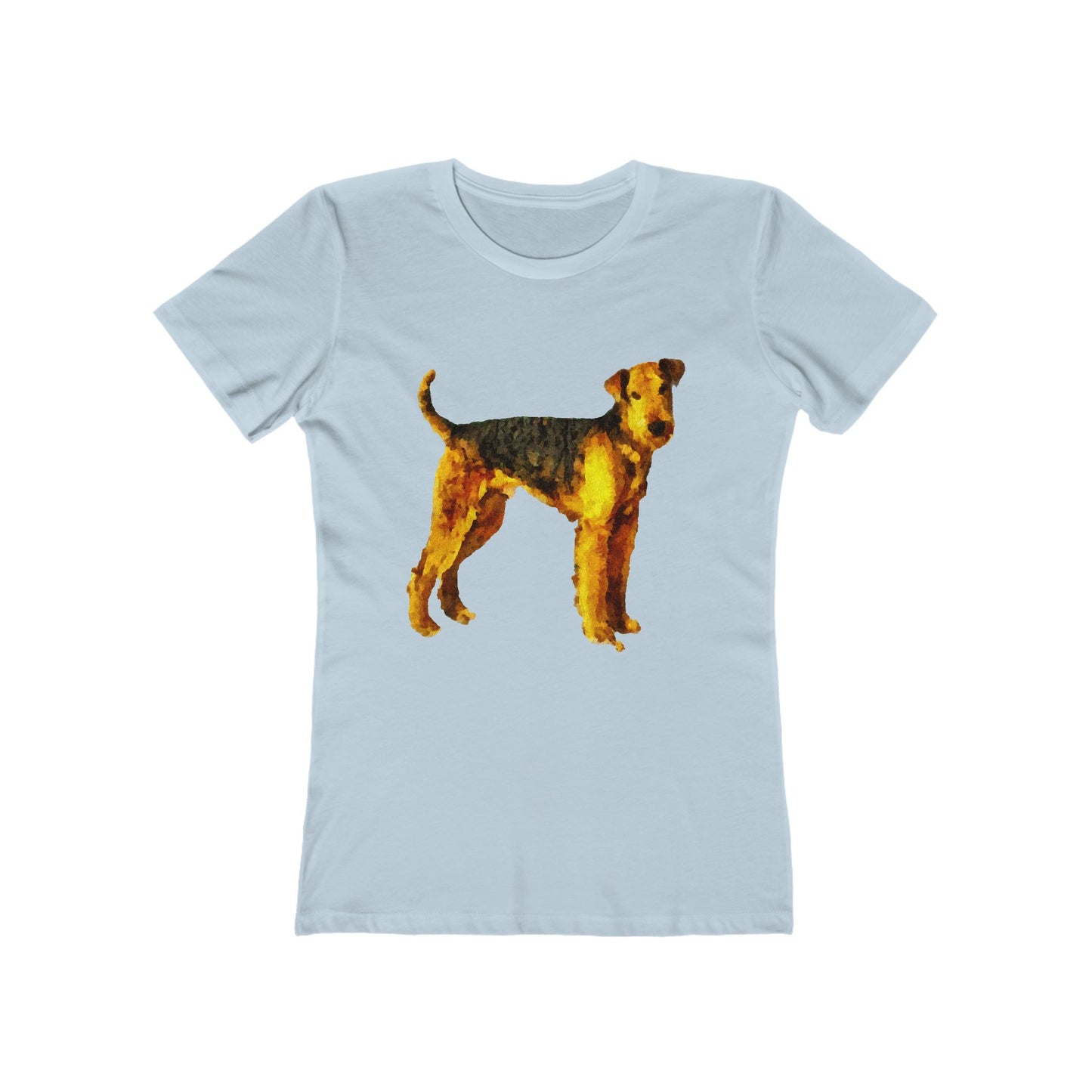 Airedale Terrier 'Lucy' Women's Slim Fitted Ringspun Cotton T-Shirt