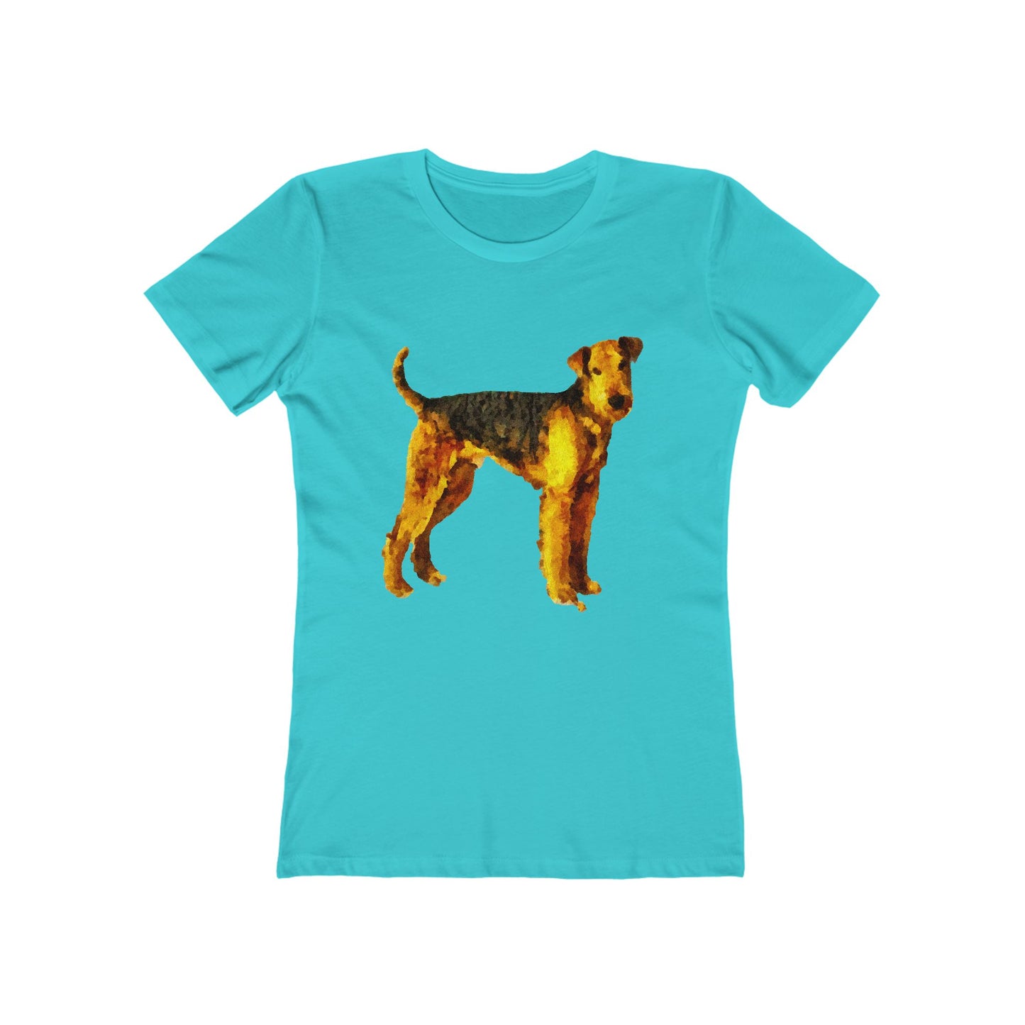 Airedale Terrier 'Lucy' Women's Slim Fitted Ringspun Cotton T-Shirt
