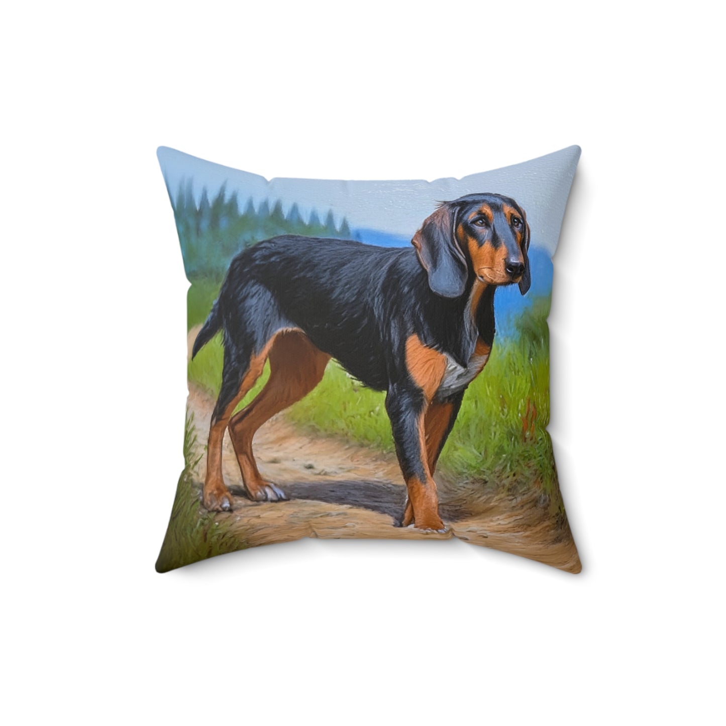 Transylvanian Scent Hound Spun Polyester Throw Pillow