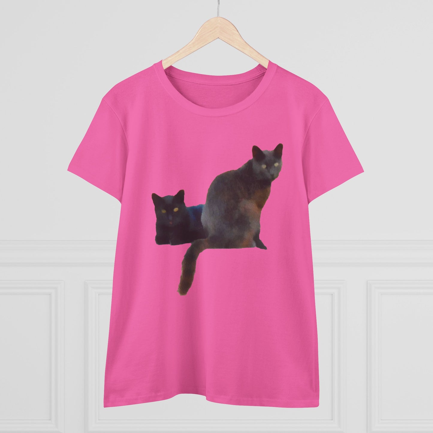 Cats of Greece 'Sifnos Sisters' Women's Midweight Cotton Tee