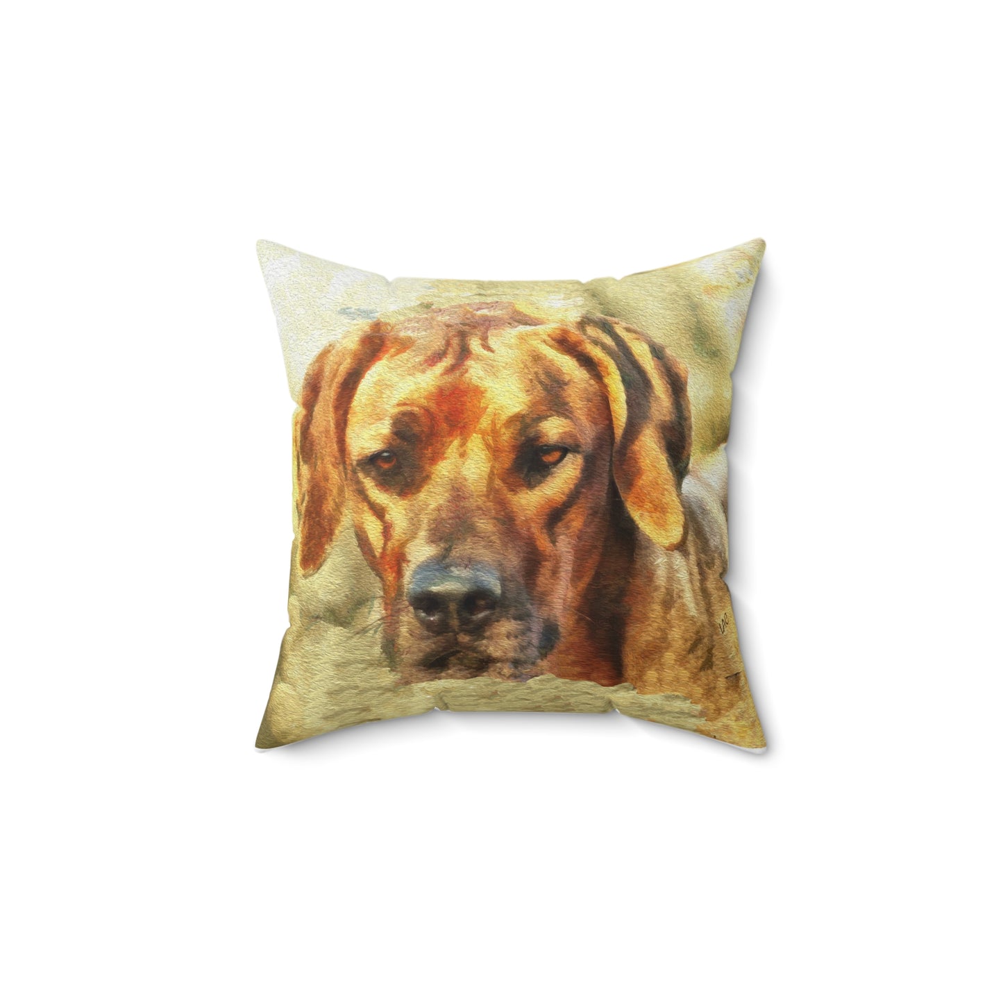 Rhodesian Ridgeback 'Zulu' Spun Polyester Throw Pillow