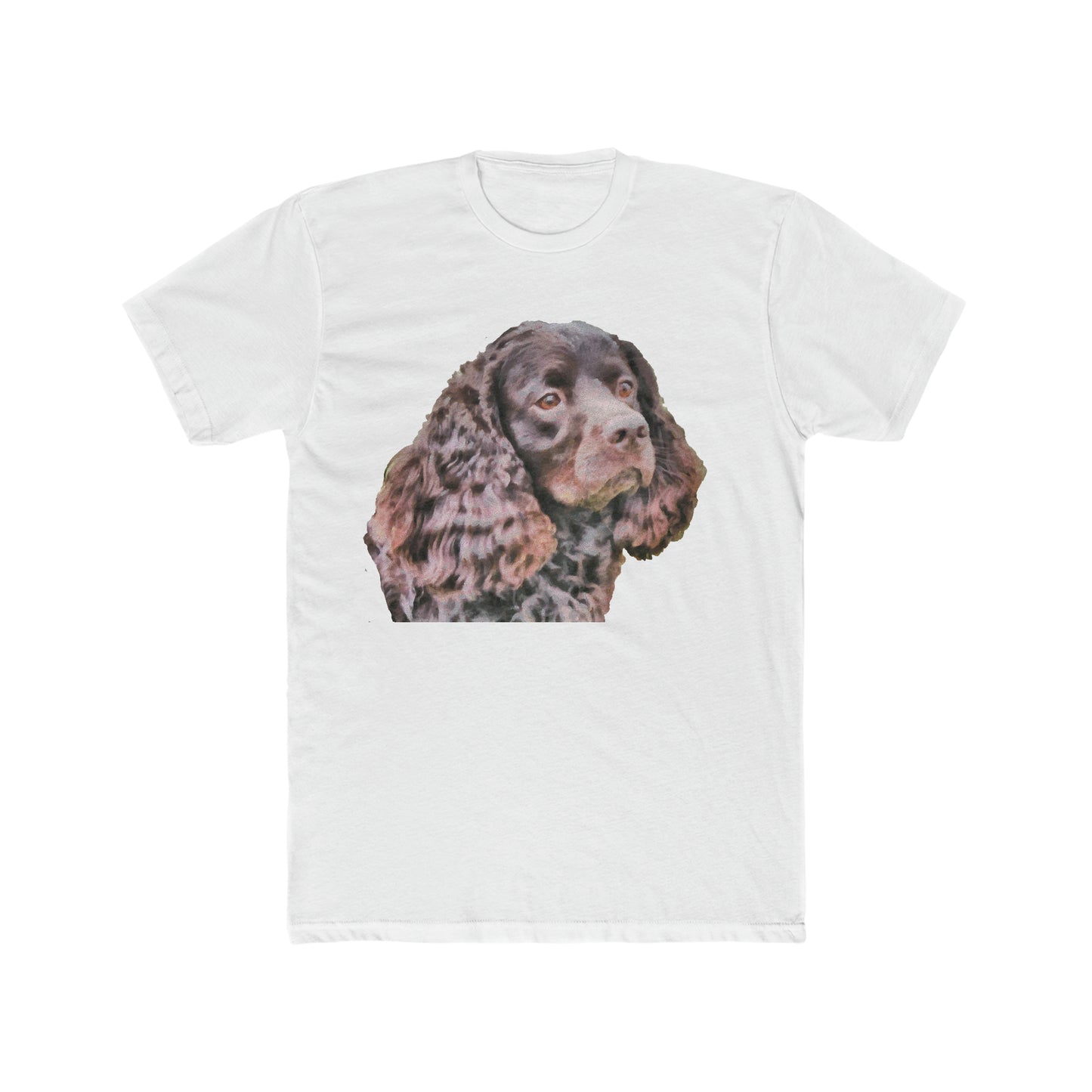 American Water Spaniel Men's Fitted Cotton Crew Tee