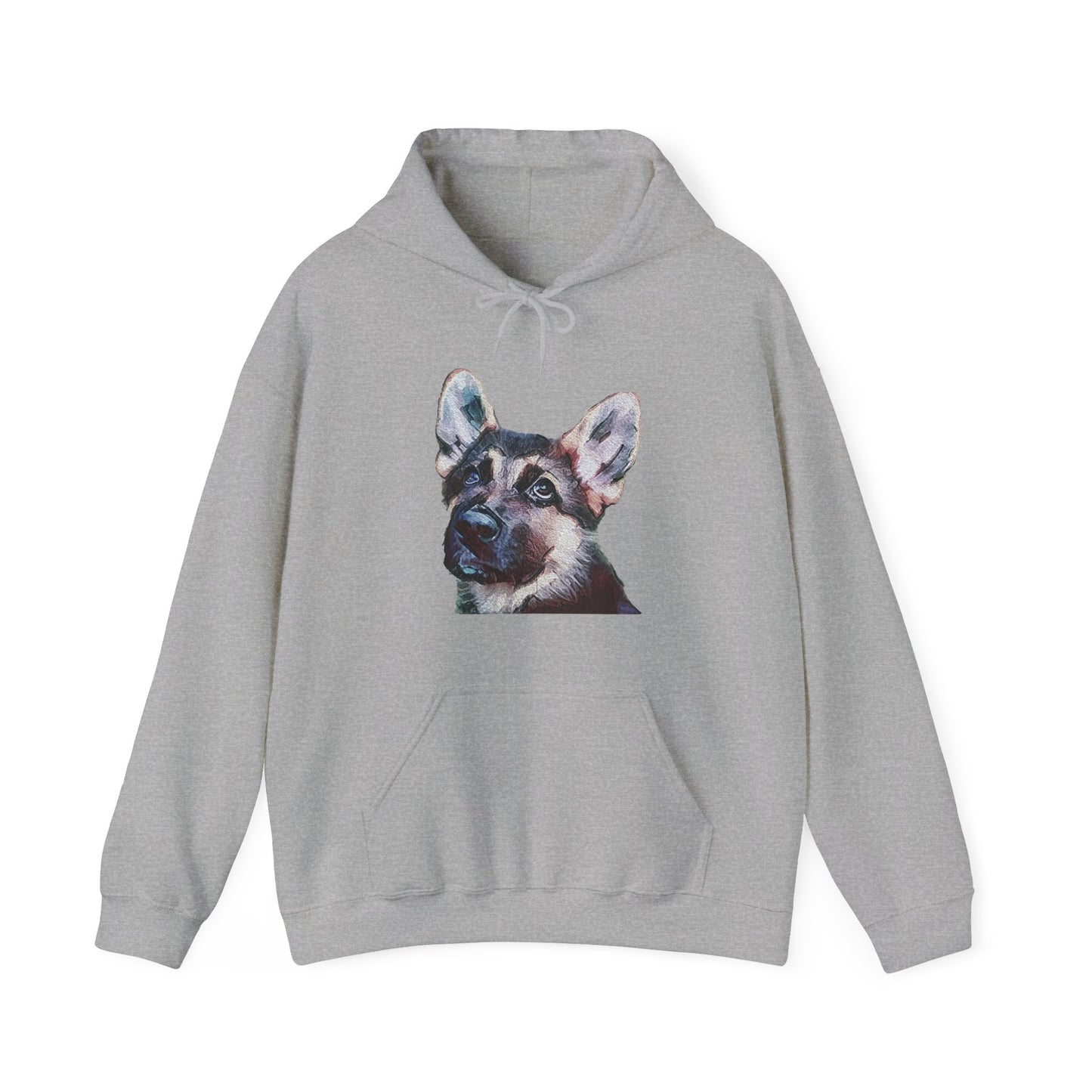 German Shepherd 'Sly' Unisex 50/50 Hoodie