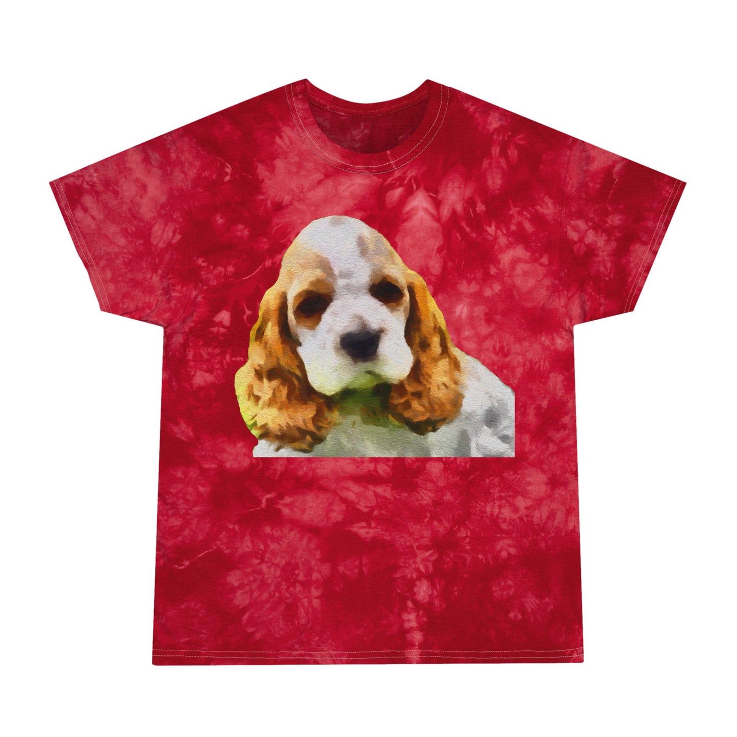 Cocker Spaniel 'Hogan' Tie-Dye Tee by DoggyLips™