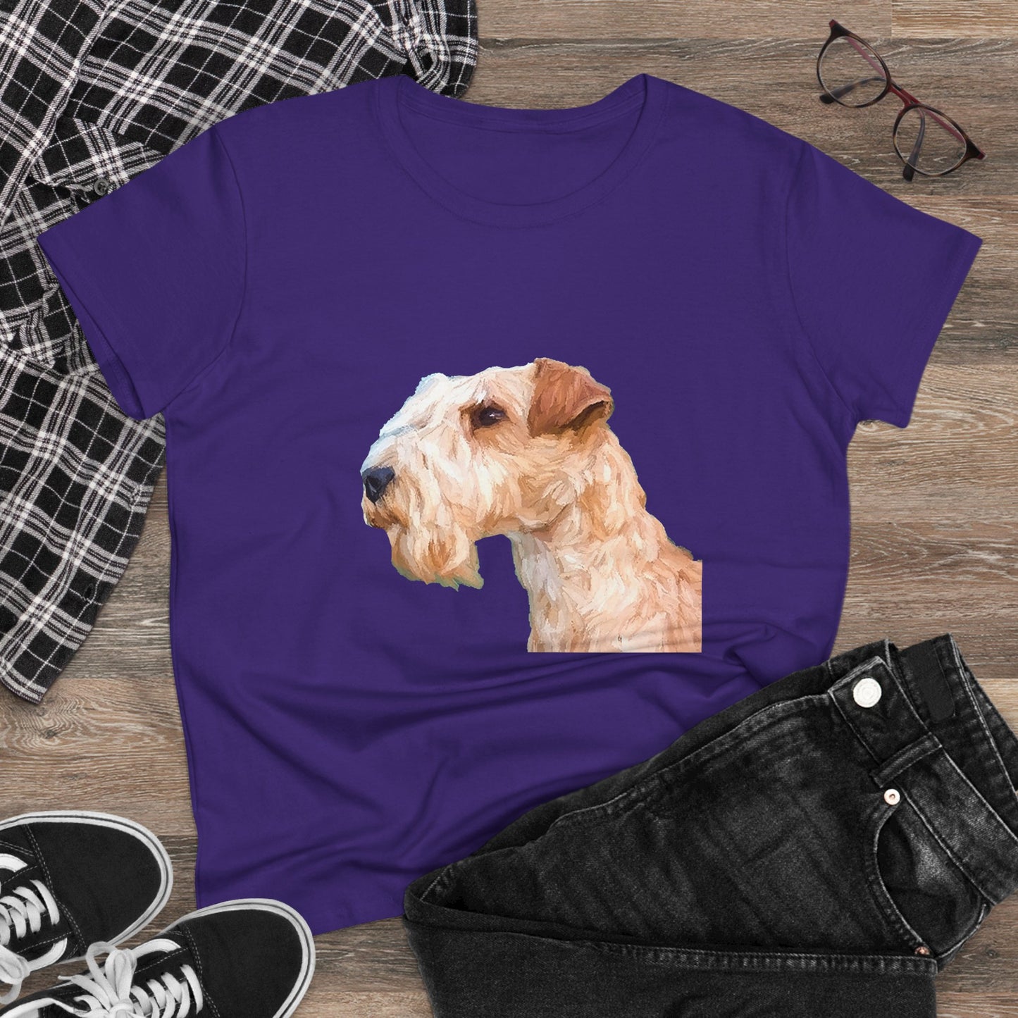 Lakeland Terrier Women's Midweight Cotton Tee