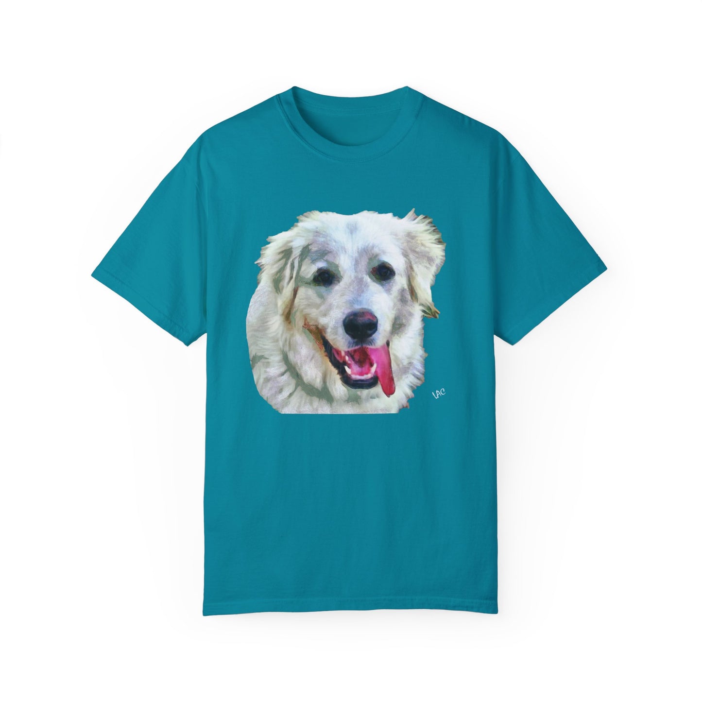 Great Pyrenes 'Heidi' Unisex-Adult Relaxed Fit Garment-Dyed T-shirt