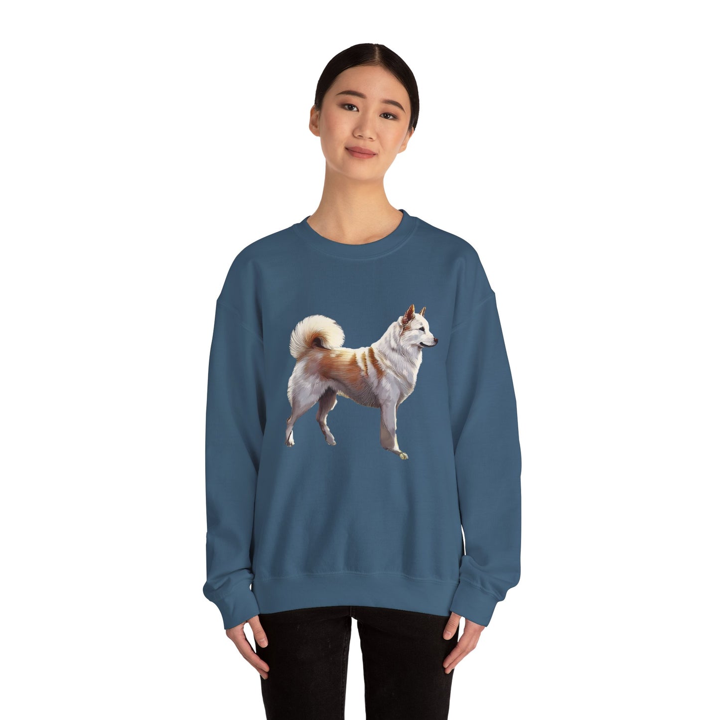 Kishu Ken Unisex 50/50 Crewneck Sweatshirt