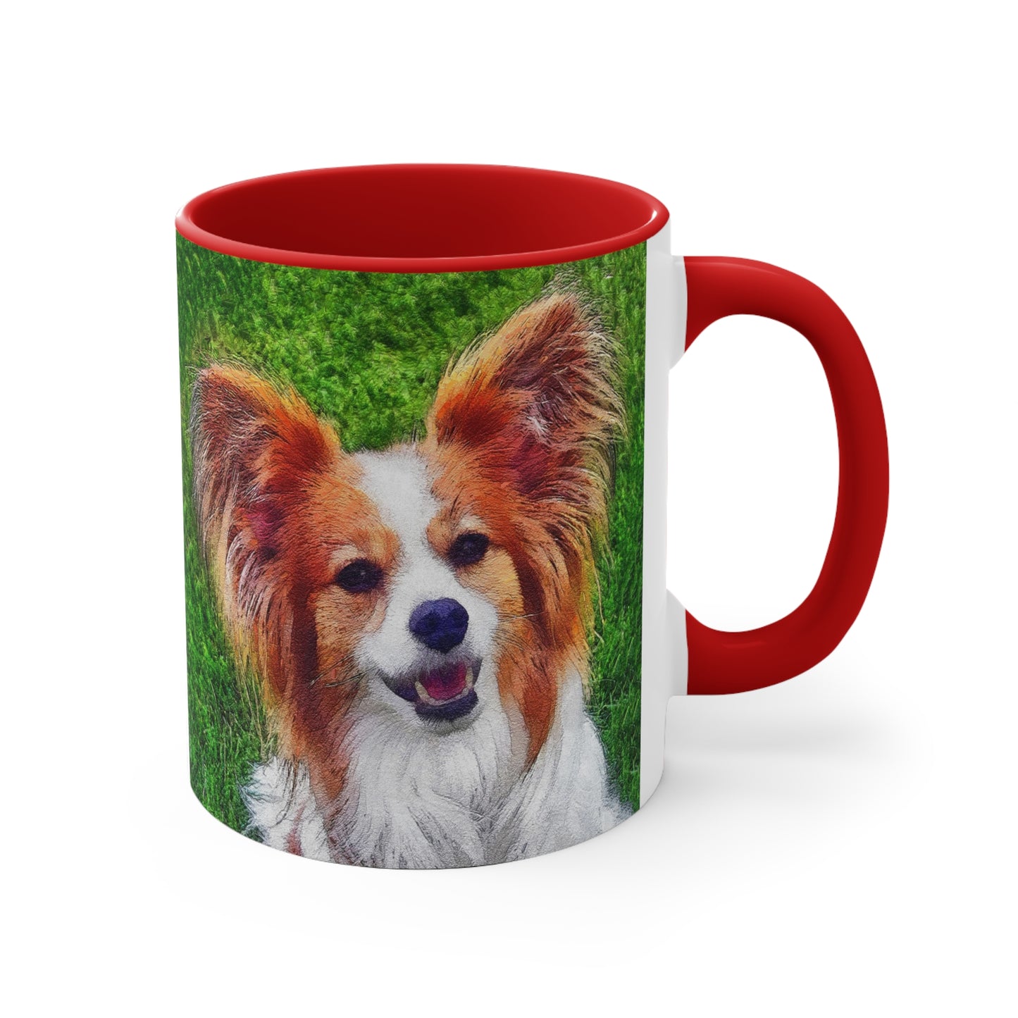 Papillon Ceramic Accent Coffee Mug, 11oz