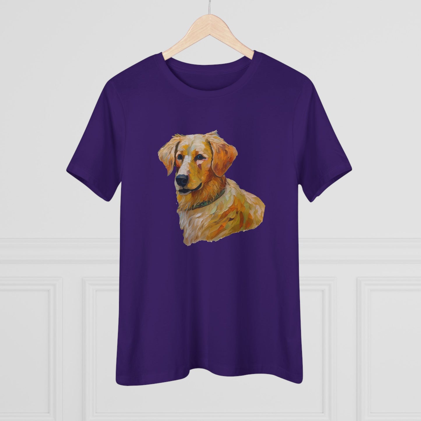 Golden Retriever Puppy Women's Relaxed Fit Cotton Tee