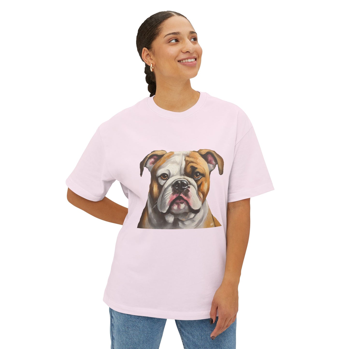 American Bulldog Unisex Oversized Ringspun Cotton Boxy T-shirt