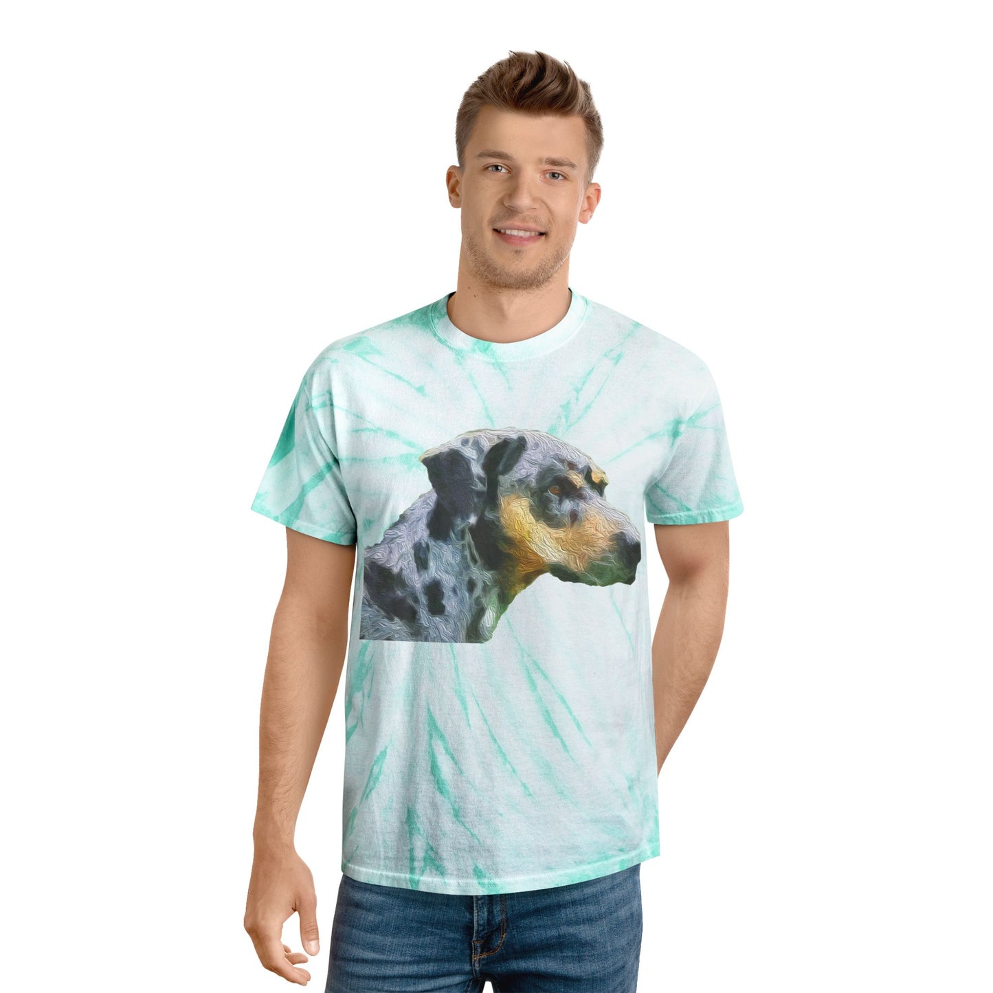 Catahoula 'Clancy' - Unisex Tie-Dye Tee, Cyclone