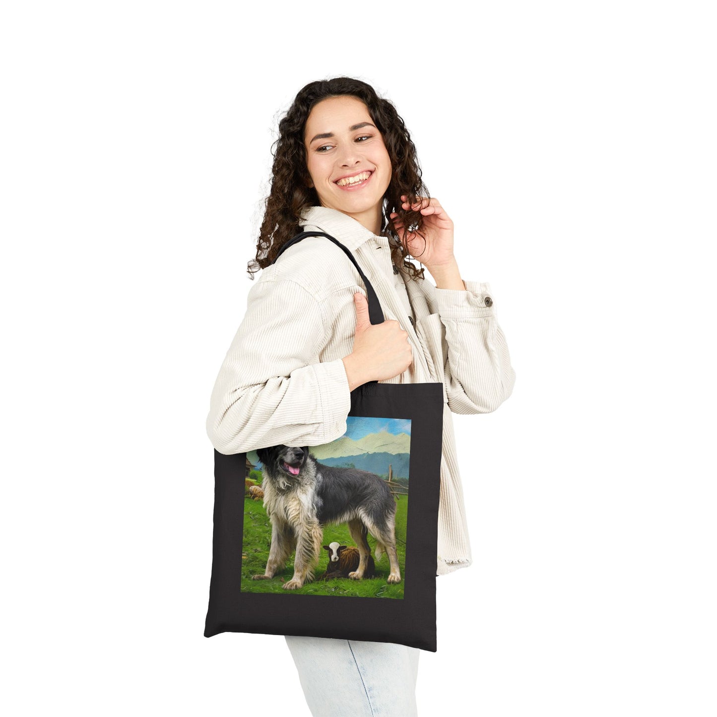 Romanian Carpathian Shepherd Cotton Canvas Tote Bag
