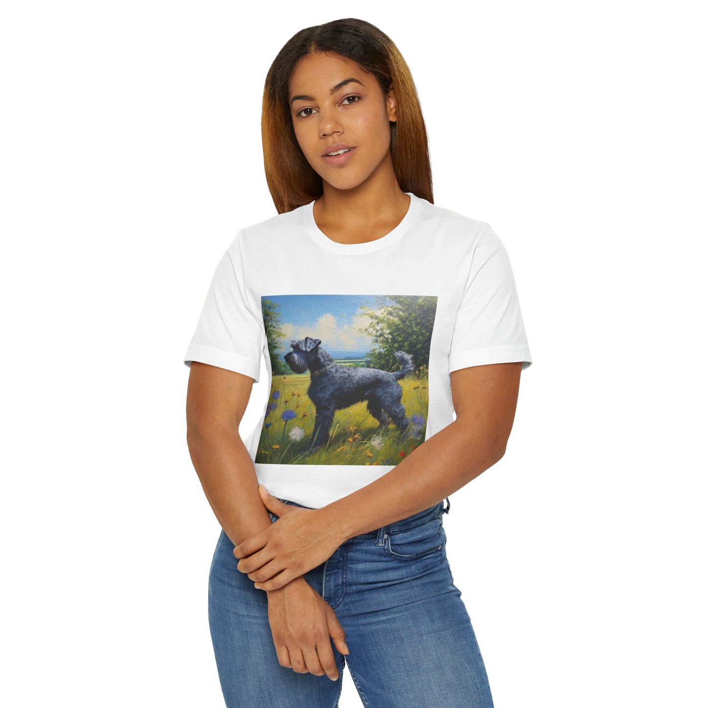 Kerry Blue Terrier Unisex Lightweight Jersey T-Shirt