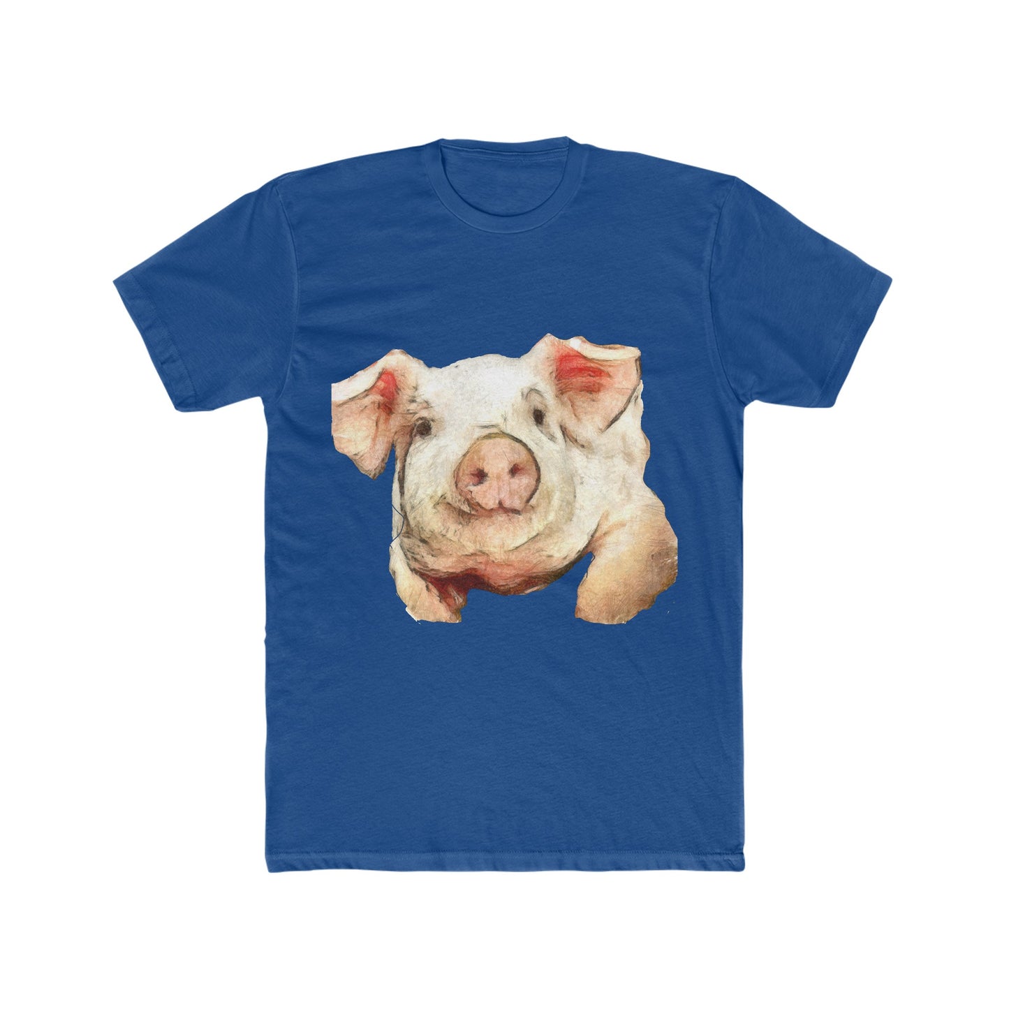 Pig 'Petunia' Men's FItted Cotton Crew Tee