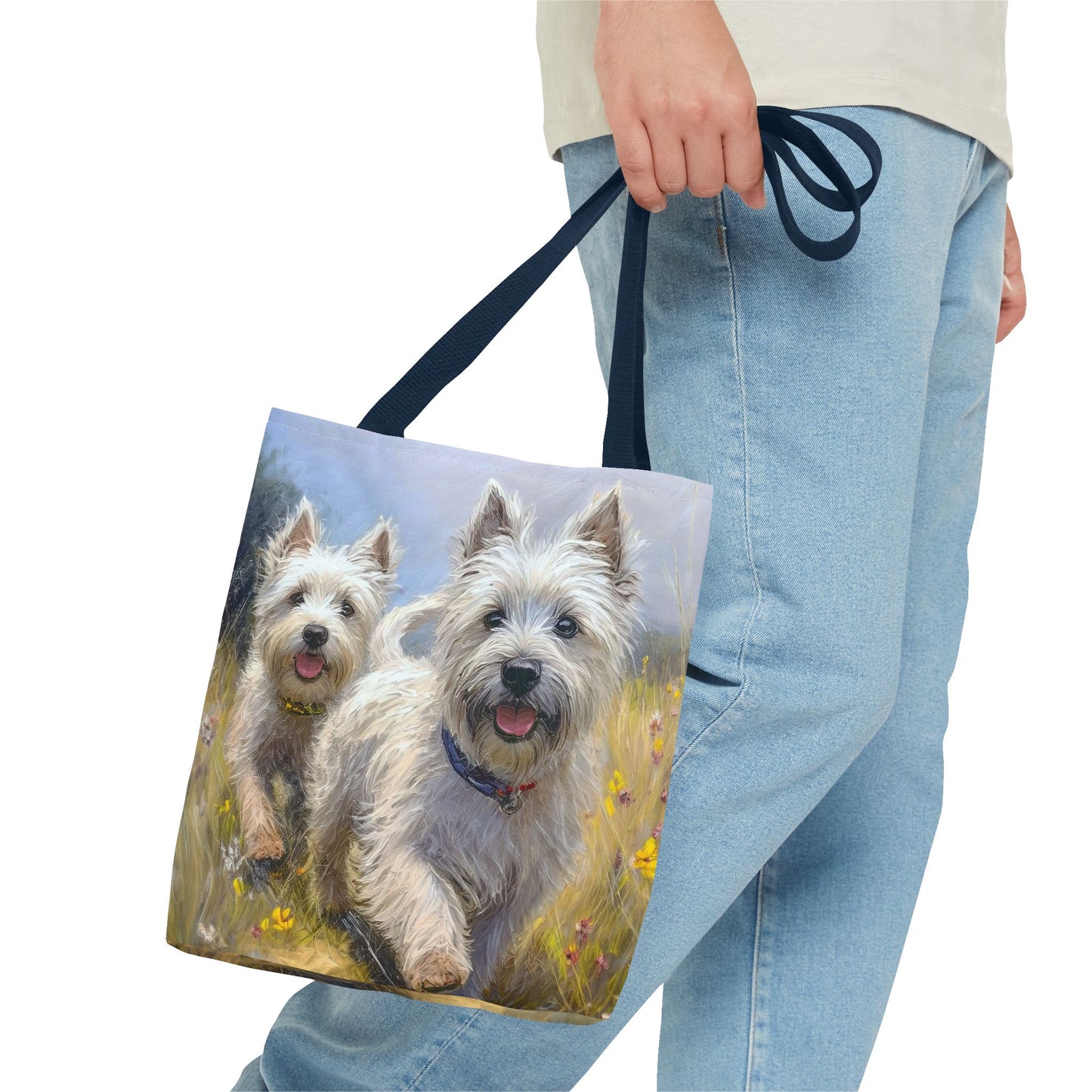 Cairn Terriers - Polyester Tote Bags (AOP)