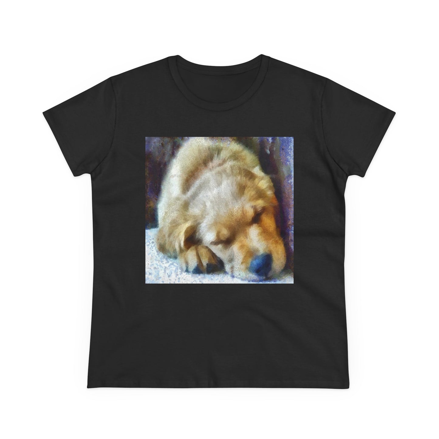 Golden Retriever 'Zucko' Women's Midweight Cotton Tee