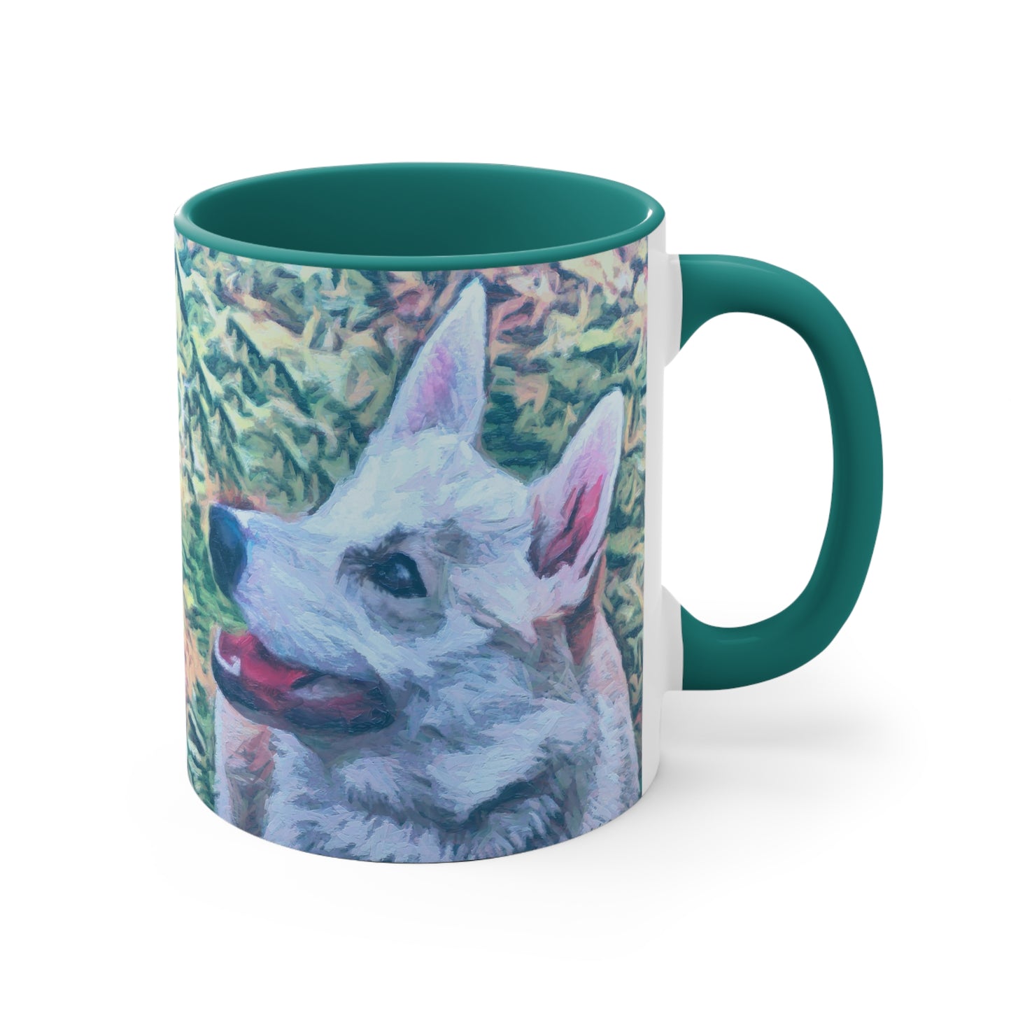 Norwegian Buhund Accent Coffee Mug, 11oz