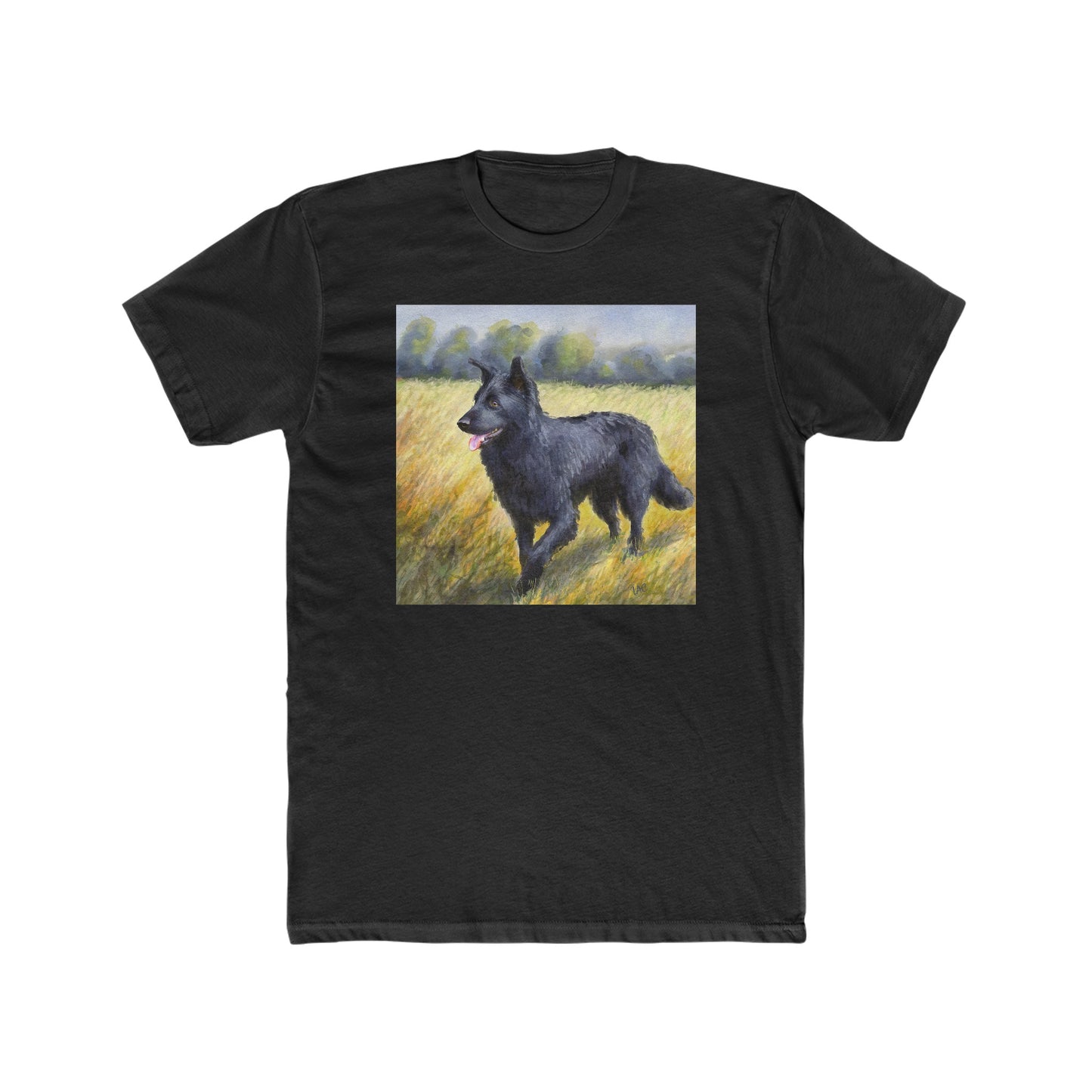 Mudi -- Men's Fitted Cotton Crew Tee