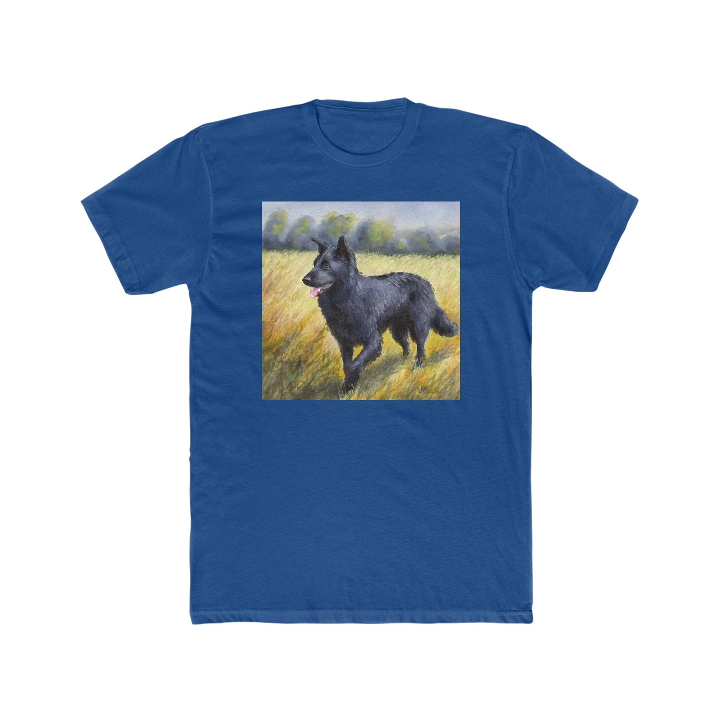 Mudi -- Men's Fitted Cotton Crew Tee