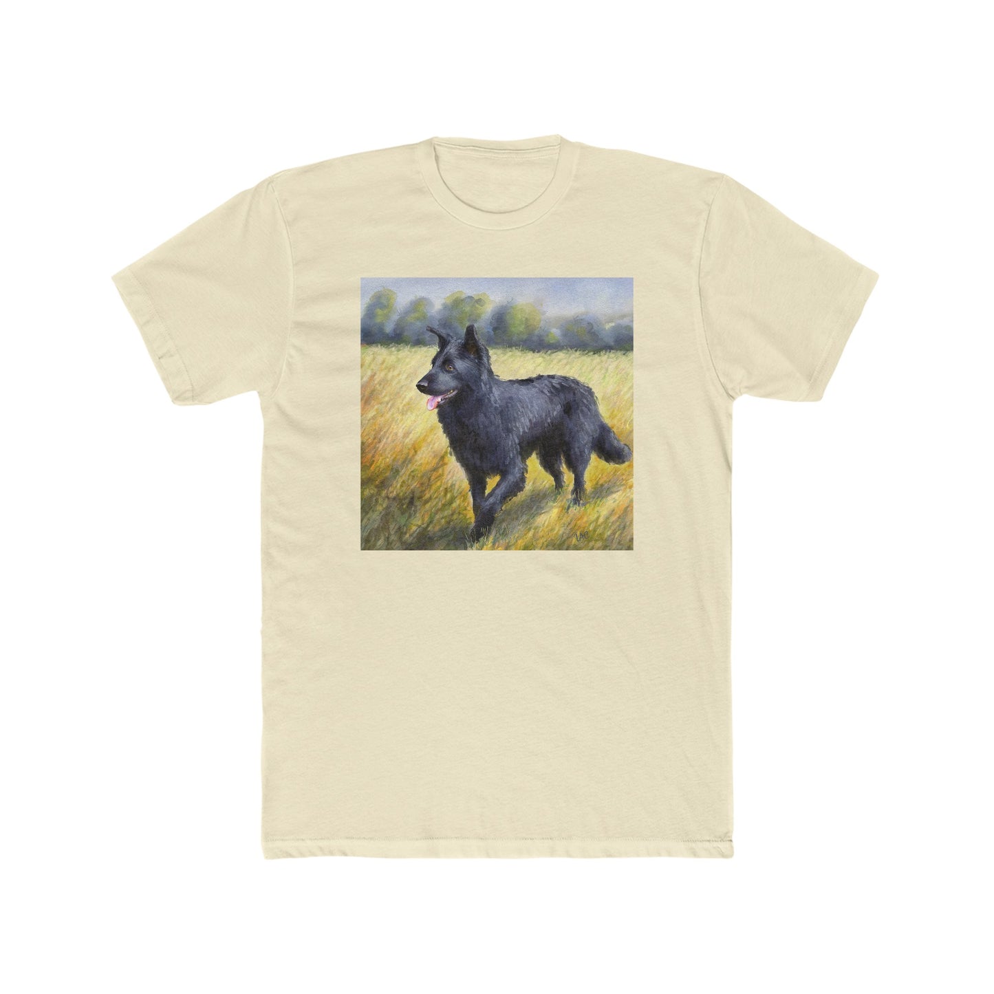 Mudi -- Men's Fitted Cotton Crew Tee