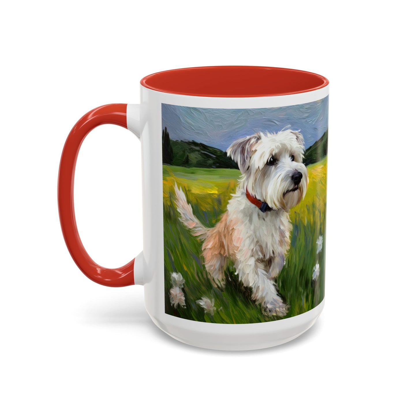 Dandie Dinmont Terrier - Ceramic Accent Coffee Mug - 2 Sizes