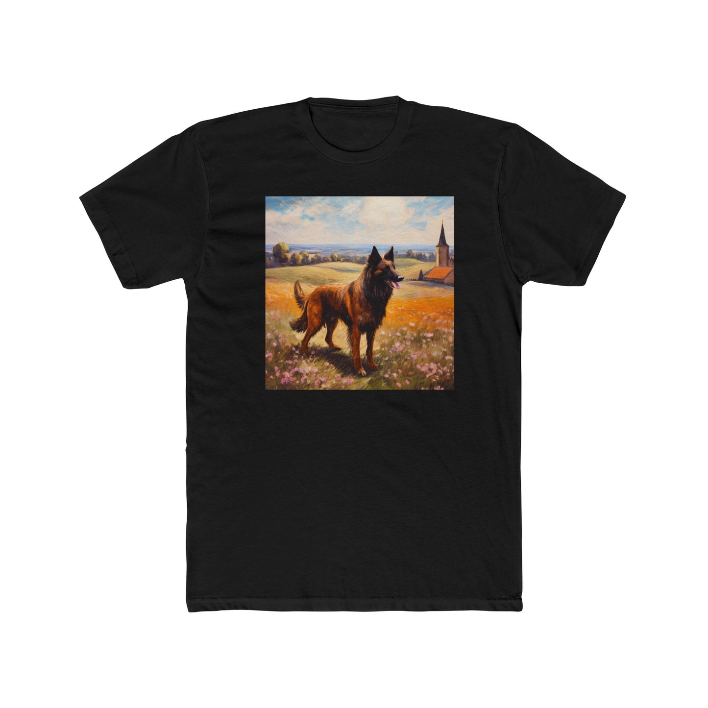 Belgian Tervuren – Men's Fitted Cotton Crew Tee