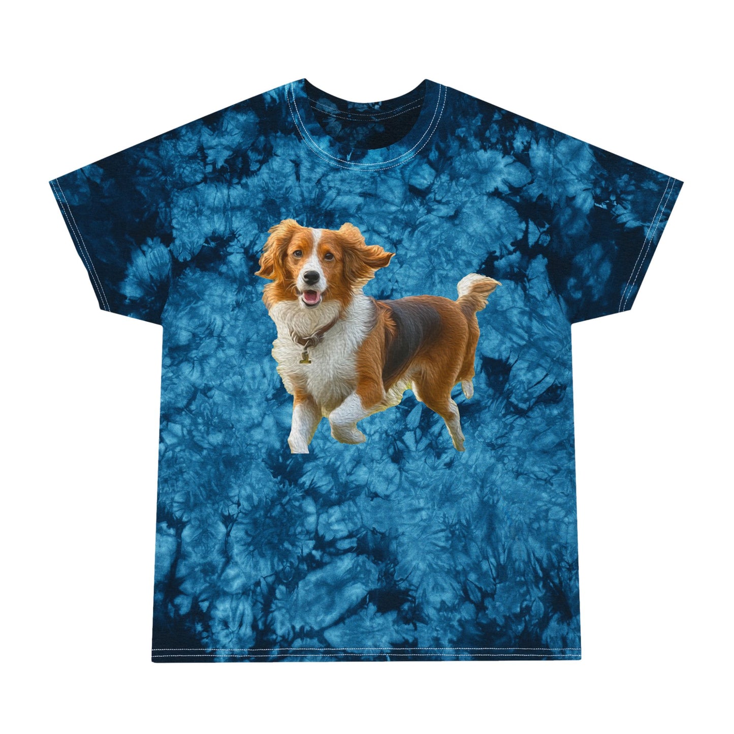 Nederlandse Kooikerhondje - Tie-Dye Tee, Crystal