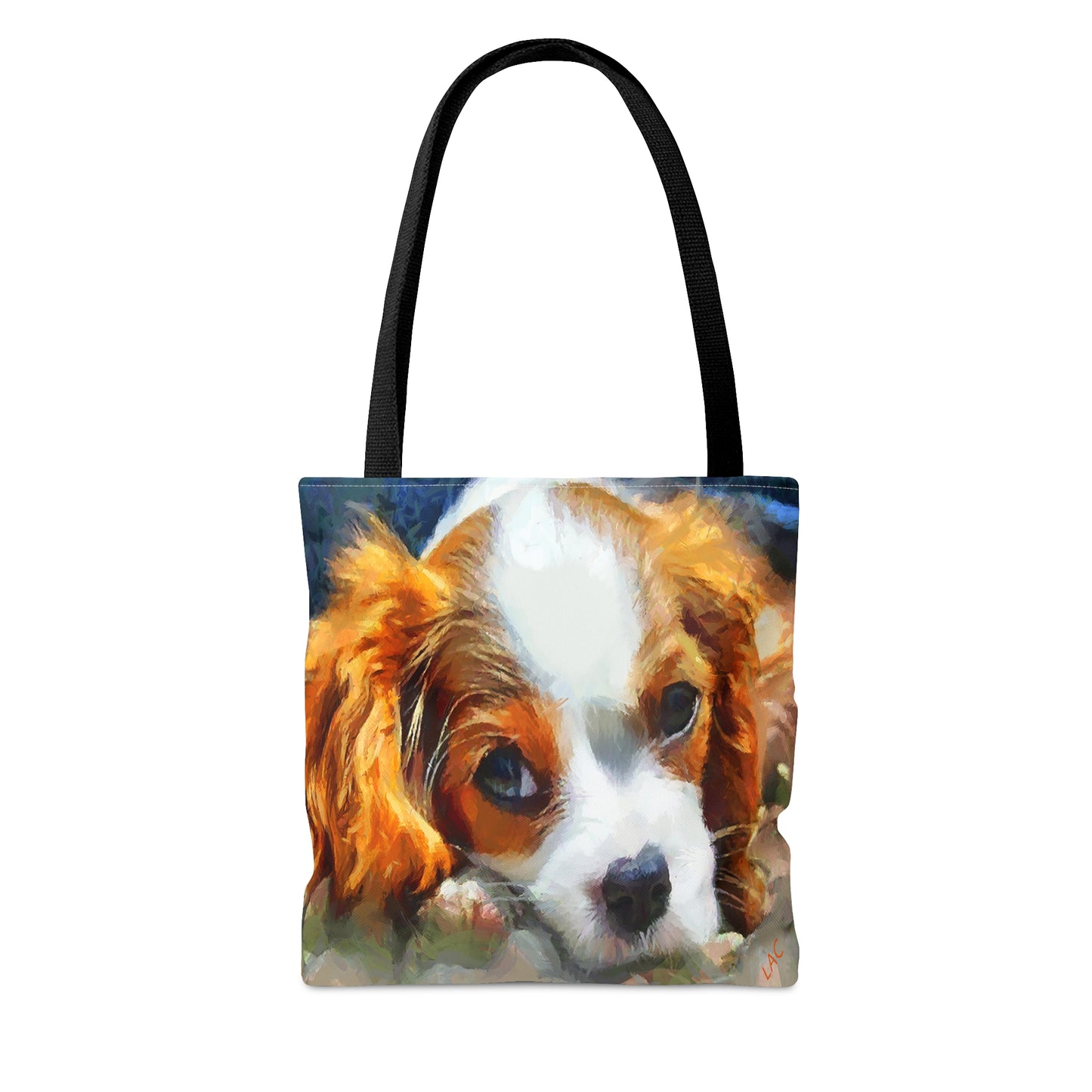 Cavalier King Charles Puppy Tote Bag