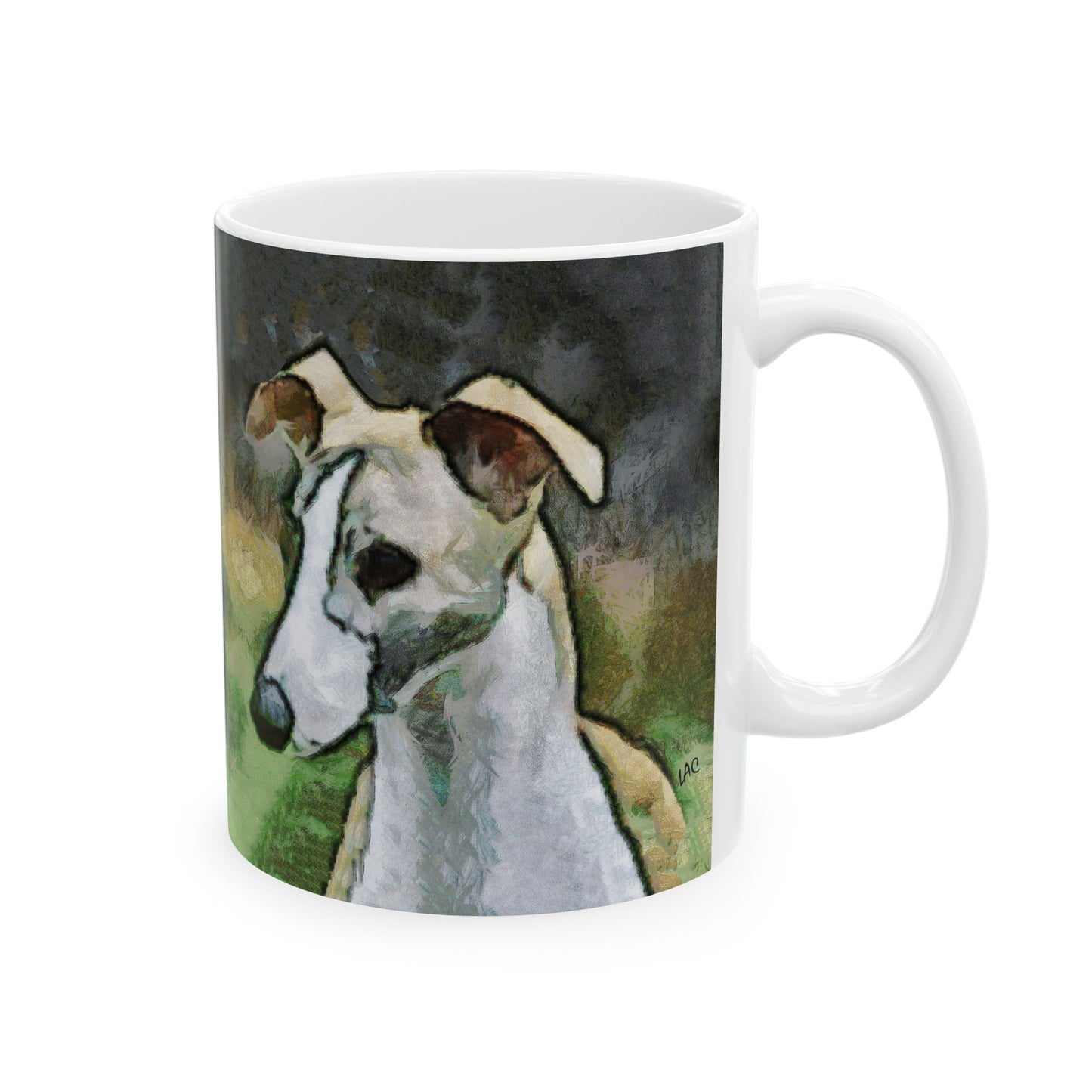 Whippet Ceramic Mug, 2 sizes