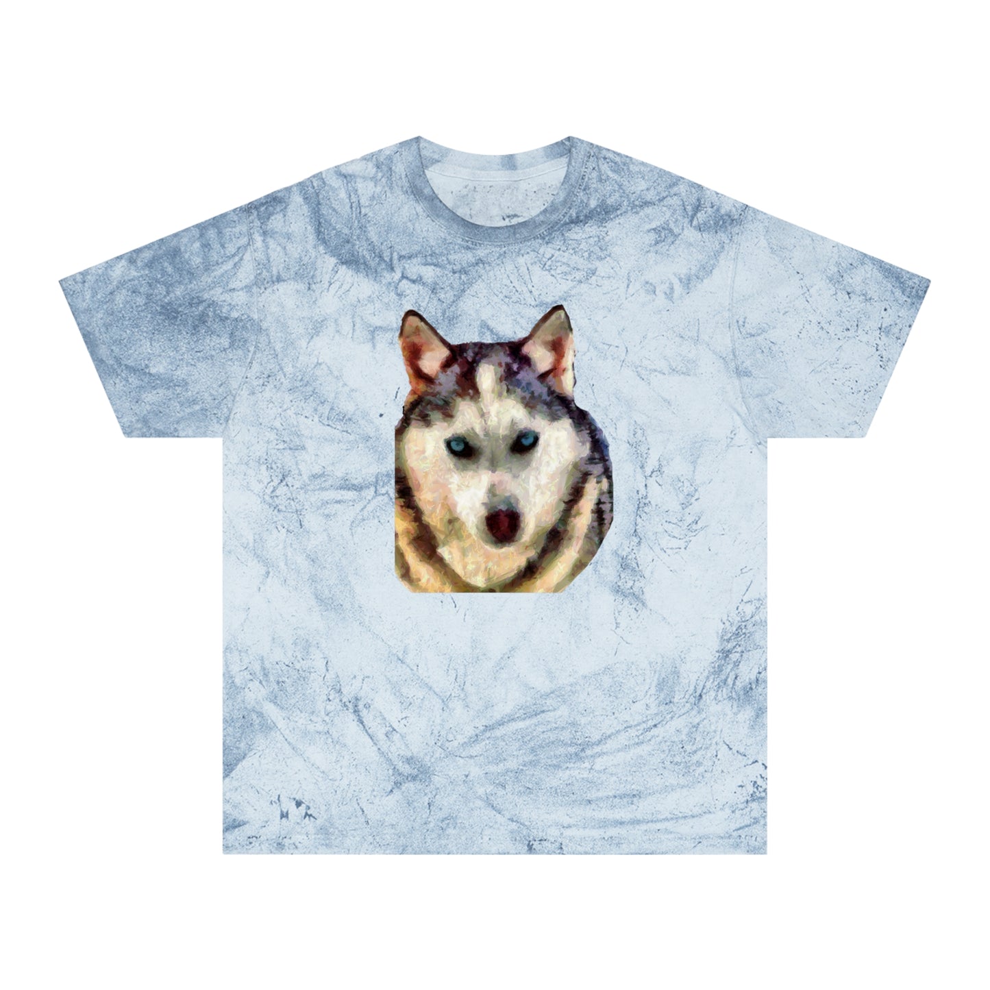 Siberian Husky 'Sacha' Unisex Cotton Color Blast T-Shirt