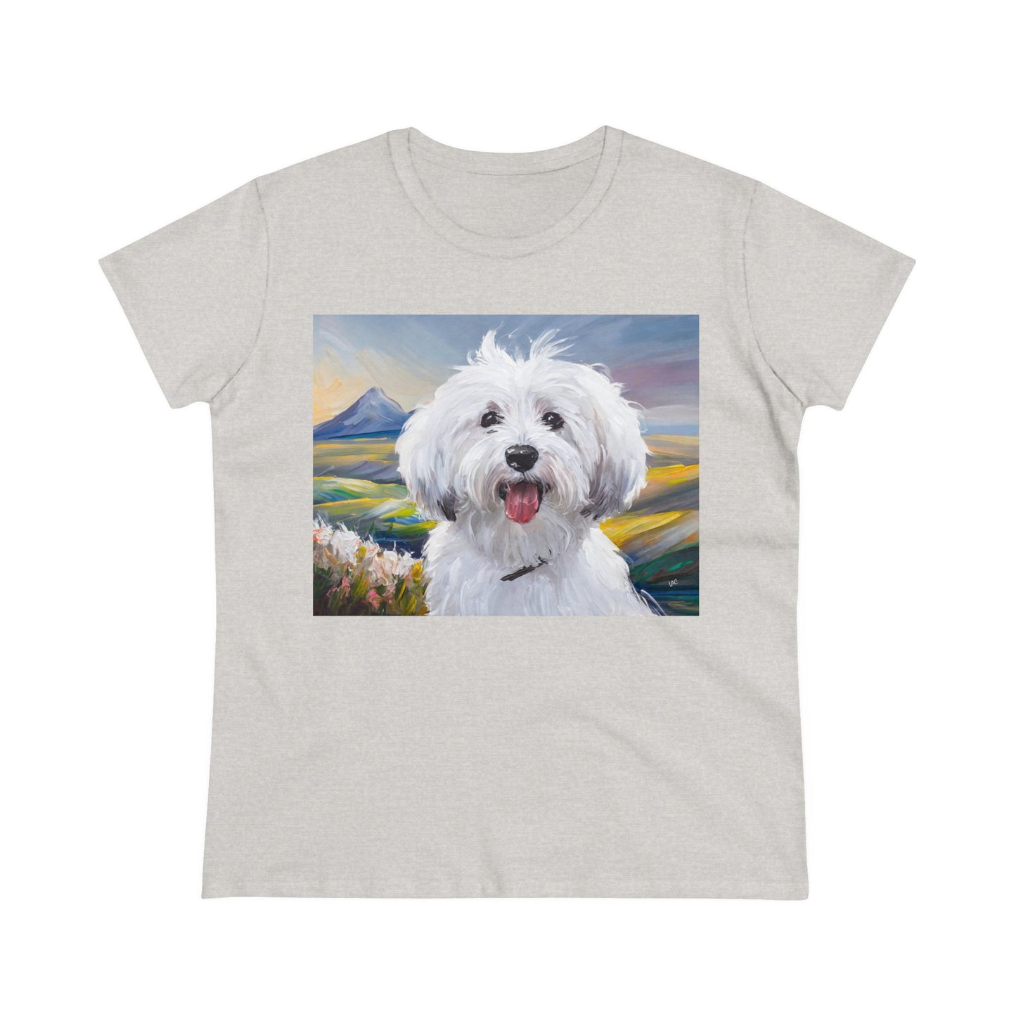 Coton de Tulear Women's Midweight Cotton Tee