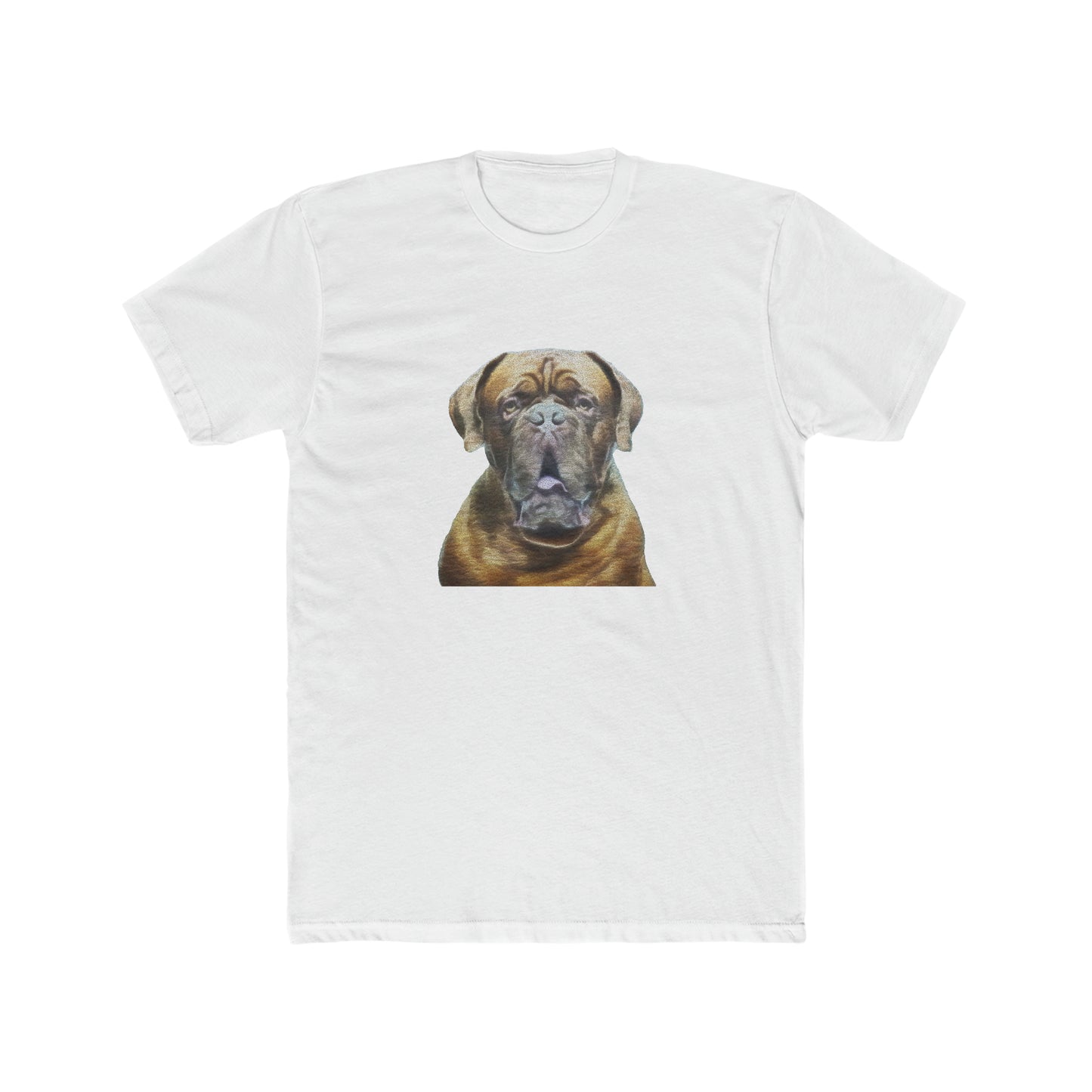 Dogue de Bordeaux Fine Art Men's Fitted Cotton Crew Tee