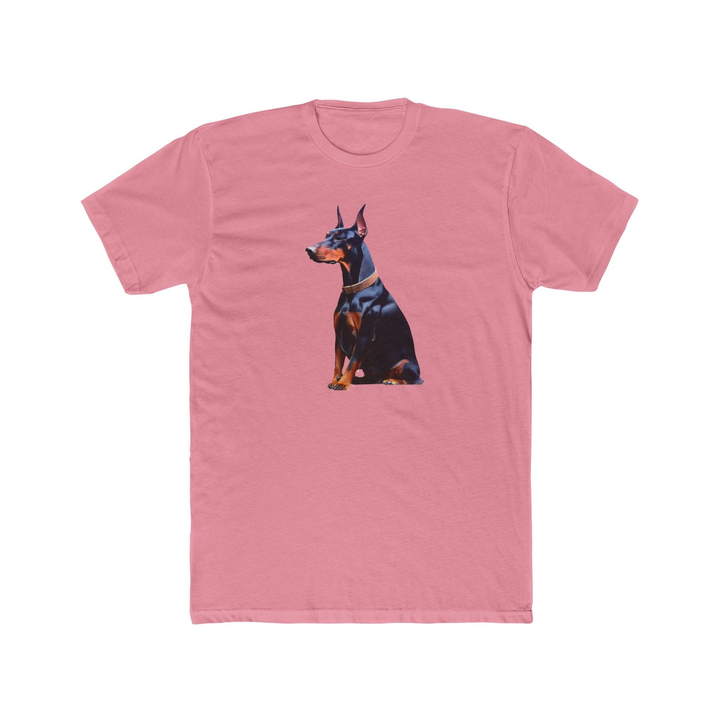 Doberman Pinscher #2 - Men's Fitted Cotton Crew Tee