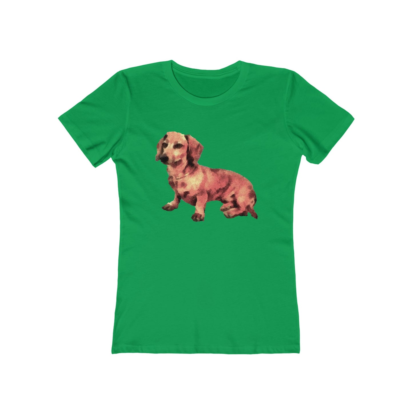 Dachshund 'Simone' - Women's Slim Fit Ringspun Cotton T-Shirt