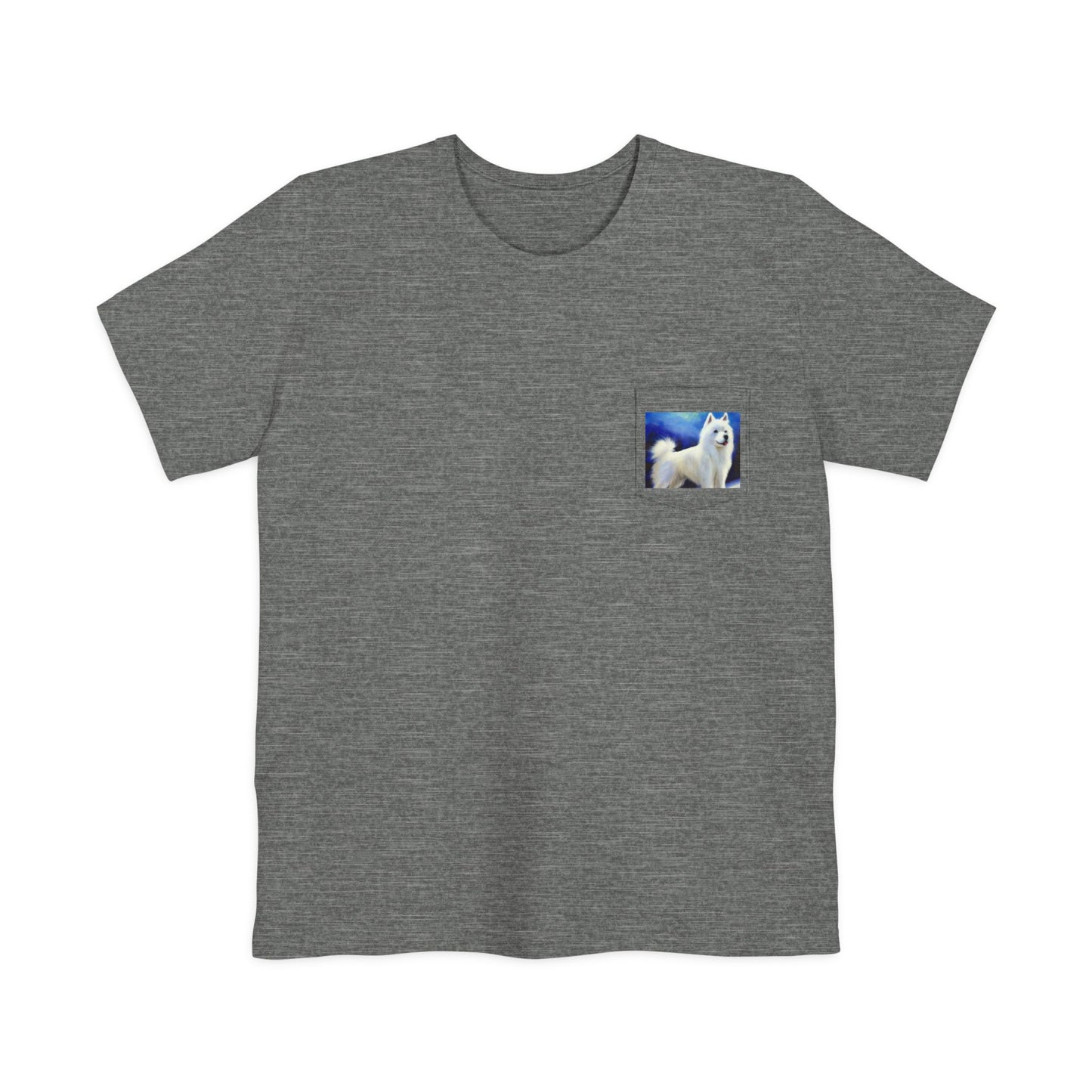 American Eskimo Dog Unisex Pocket T-shirt