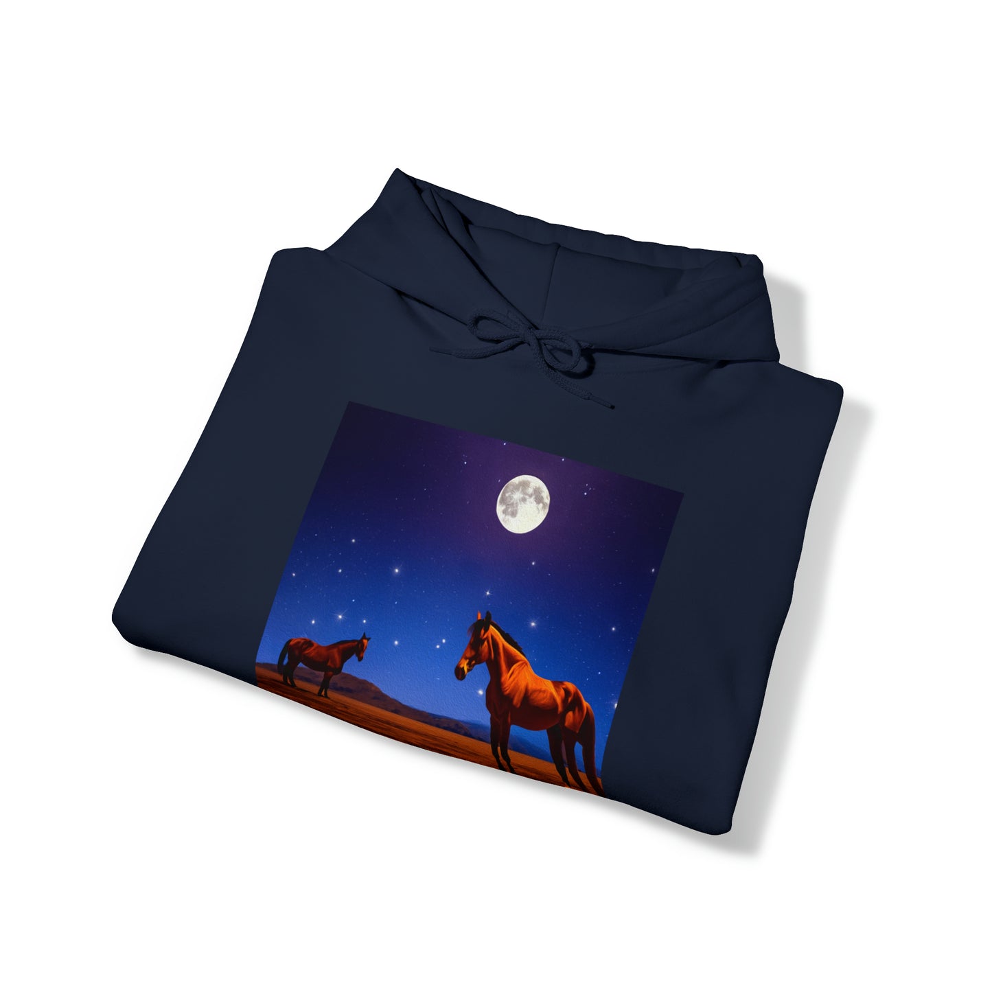 Moonlight Horses Unisex 50/50 Hooded Sweatshirt