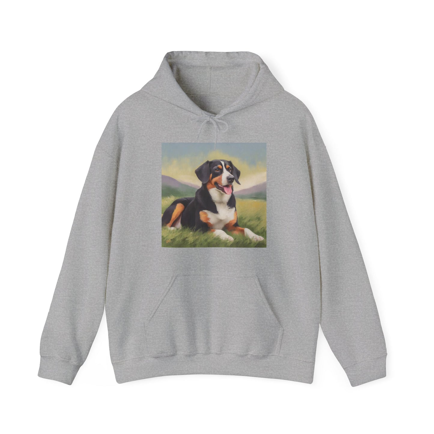 Entlebucher Mountain Dog 50/50 Hooded Sweatshirt