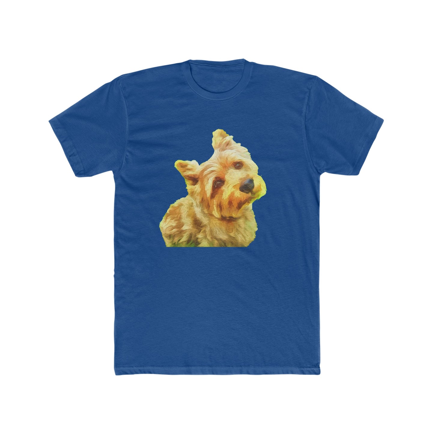 Norwich Terrier - -- Men's Fitted Cotton Crew Tee