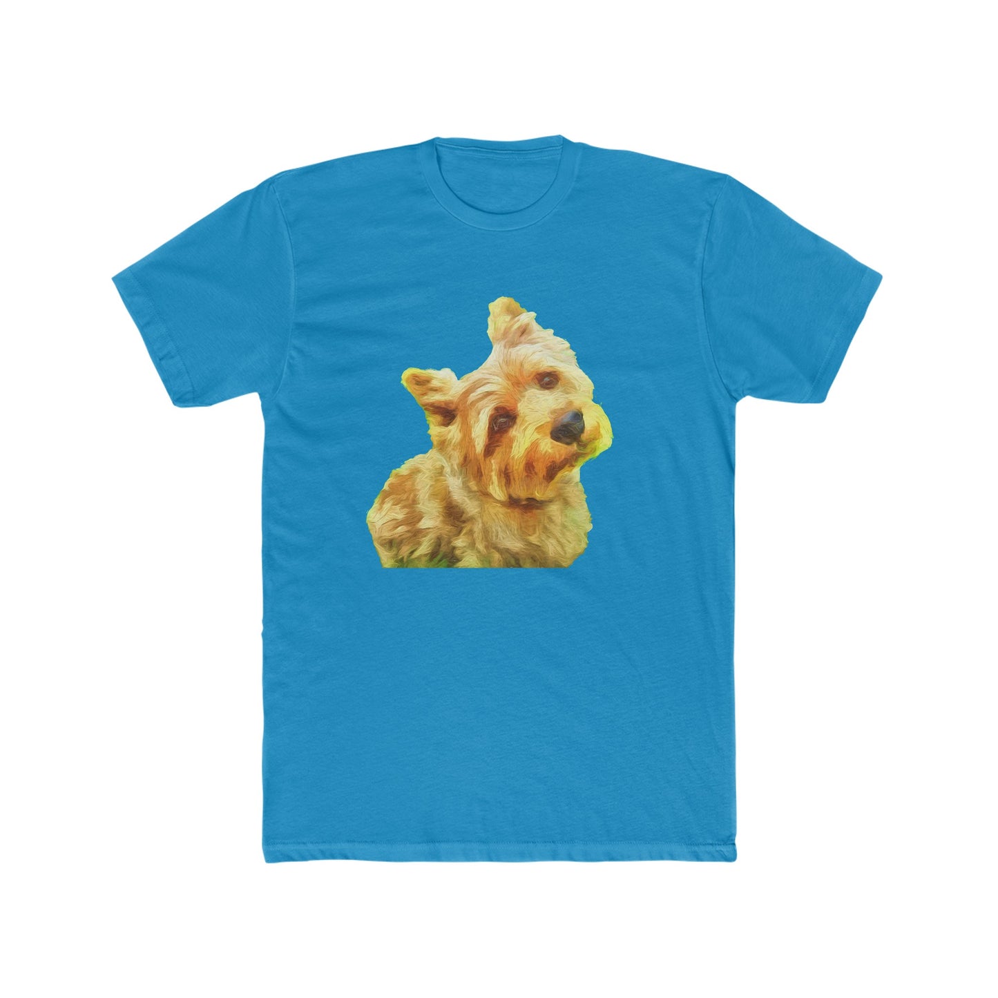 Norwich Terrier - -- Men's Fitted Cotton Crew Tee