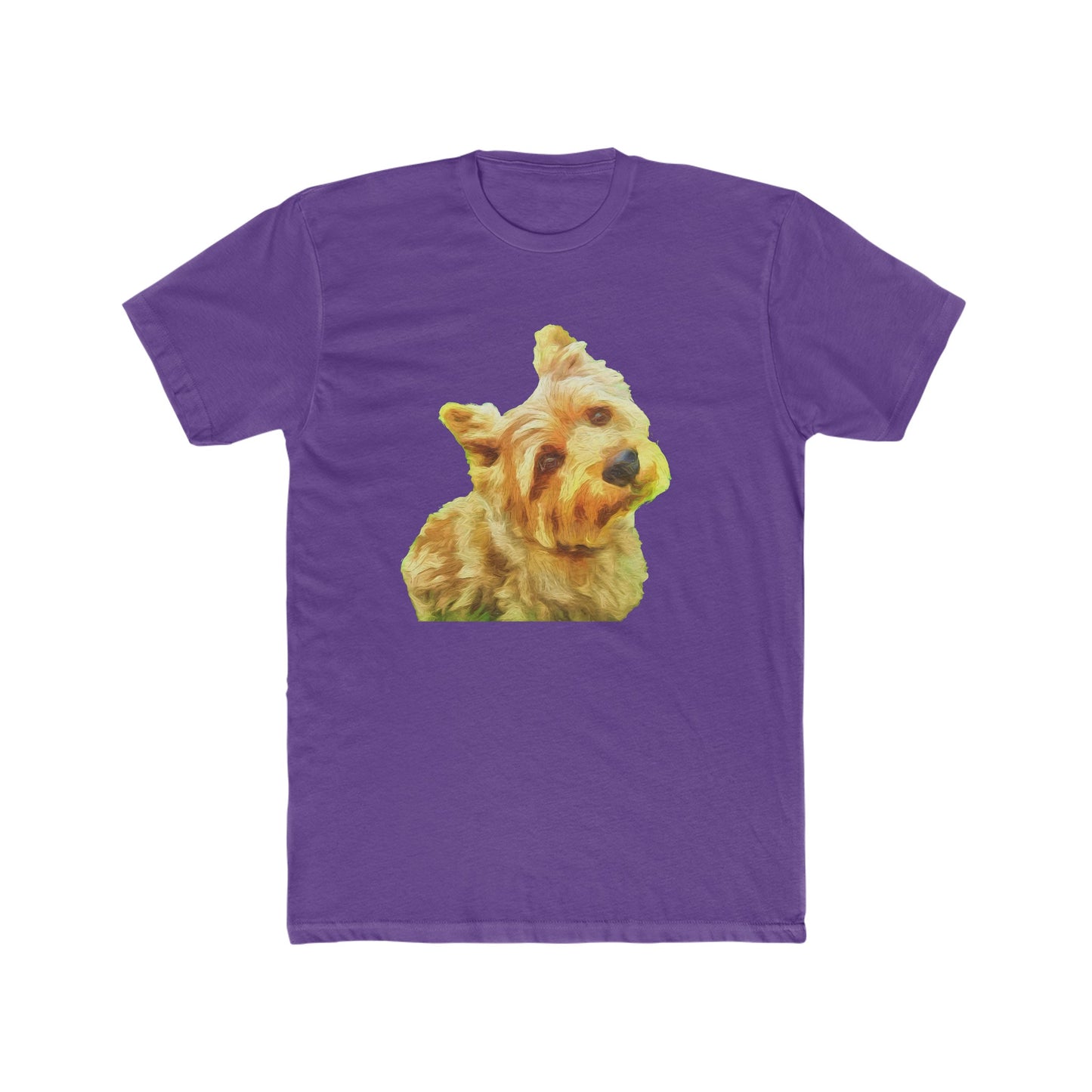 Norwich Terrier - -- Men's Fitted Cotton Crew Tee