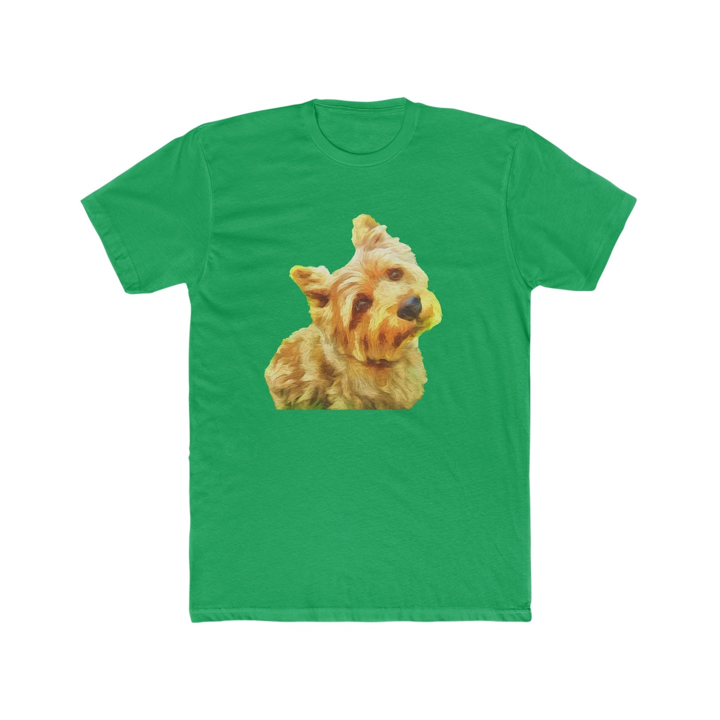 Norwich Terrier - -- Men's Fitted Cotton Crew Tee