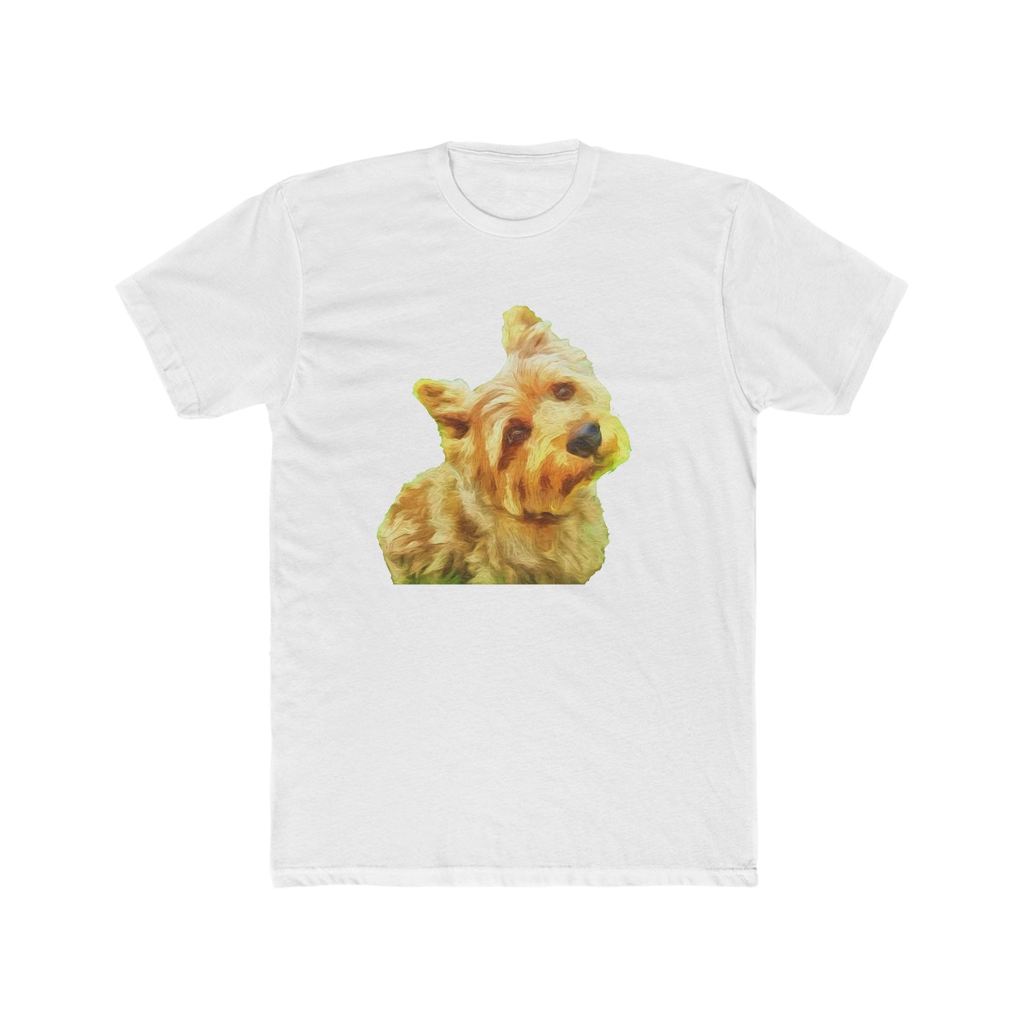Norwich Terrier - -- Men's Fitted Cotton Crew Tee