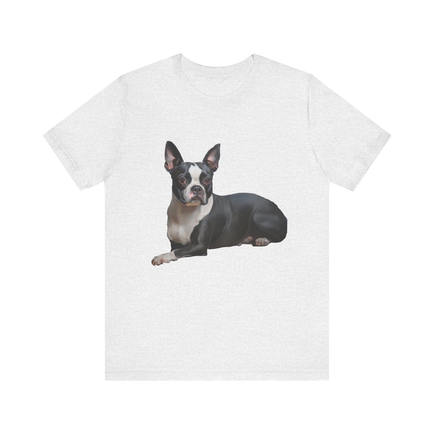 Blue Boston Terrier. - Unisex Jersey Short Sleeve Tee