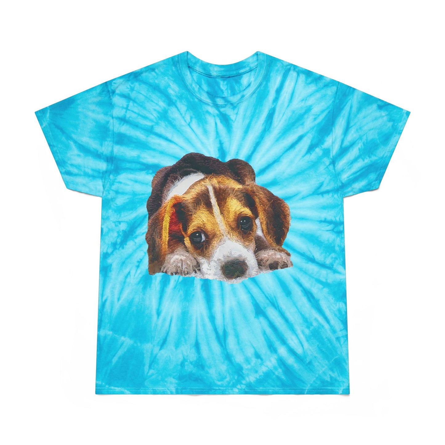 Beagle 'Daisy Mae' Unisex Cotton Tie-Dye Tee, Cyclone