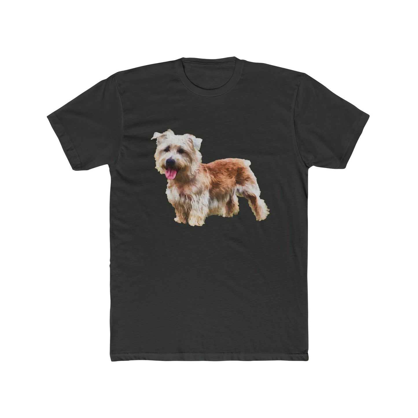 Glenn of Imaal Terrier - Men's Fitted Cotton Crew Tee