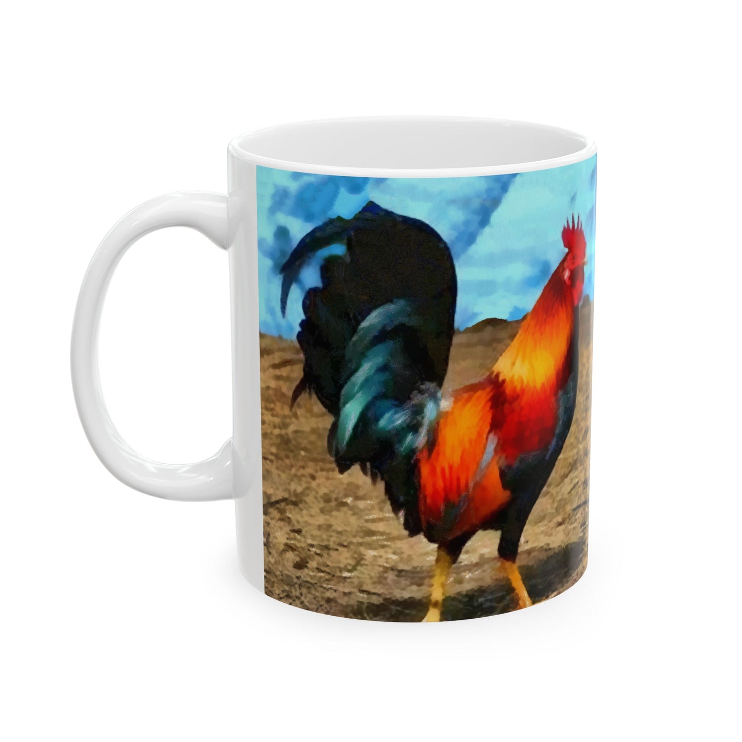 Rooster 'Silas' Ceramic Mug, 2 sizes