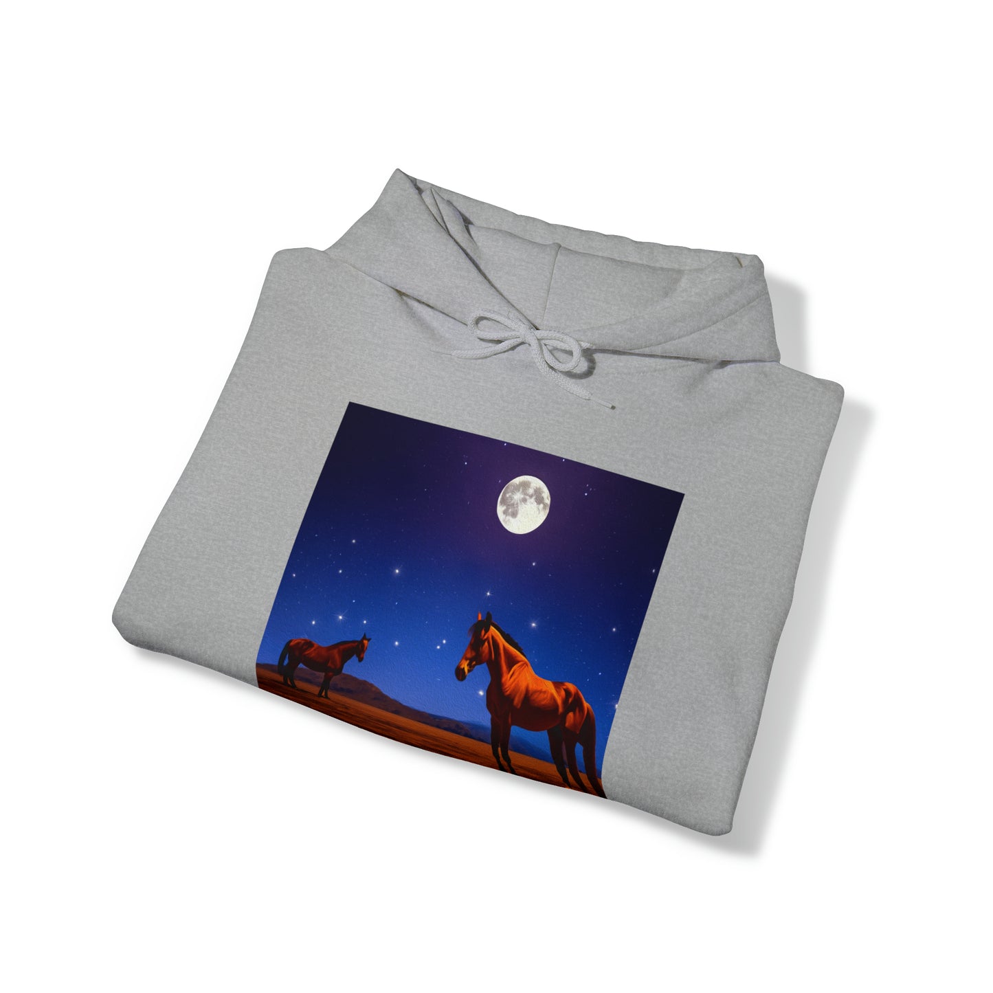Moonlight Horses Unisex 50/50 Hooded Sweatshirt