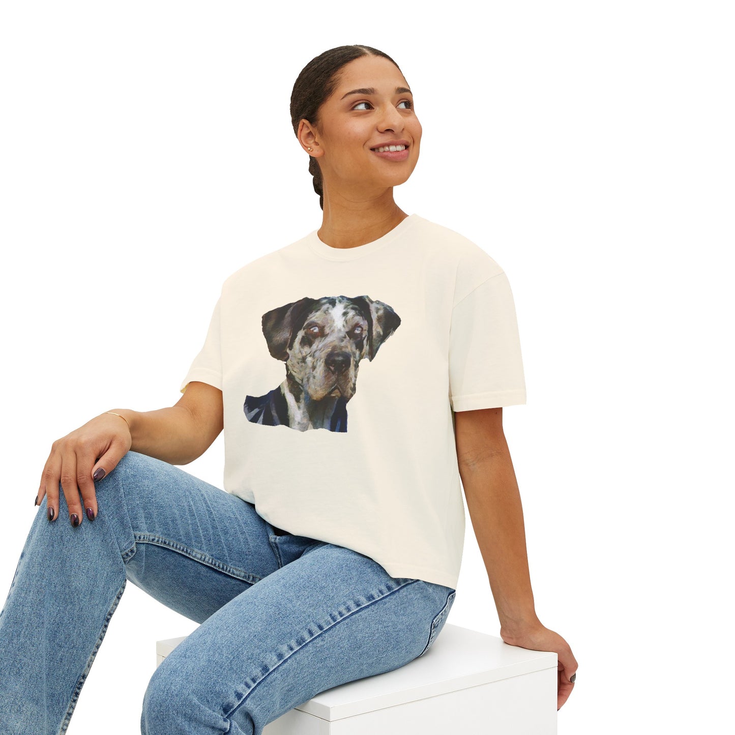 American Leopard Hound Women's Oversized Boxy Tee